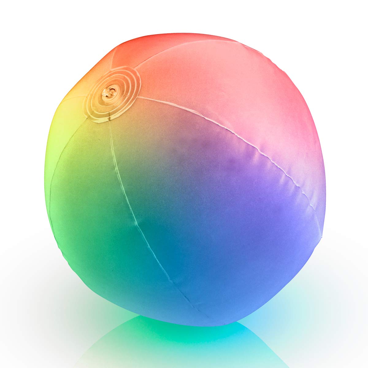Glow in The Dark LED Beach Balls - 12 Pack Color Changing Light Up Pool Toys for Night Swimming, Parties, and Summer Outdoor Activities