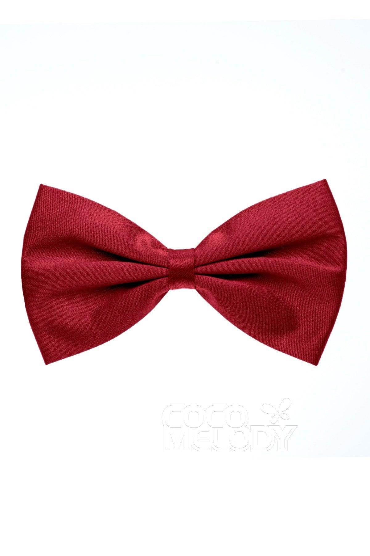 Elegant Men's Elastic Silk-Like Satin Bow Tie - Adjustable Formal Necktie for Weddings, Prom & Business Events - CZ170017