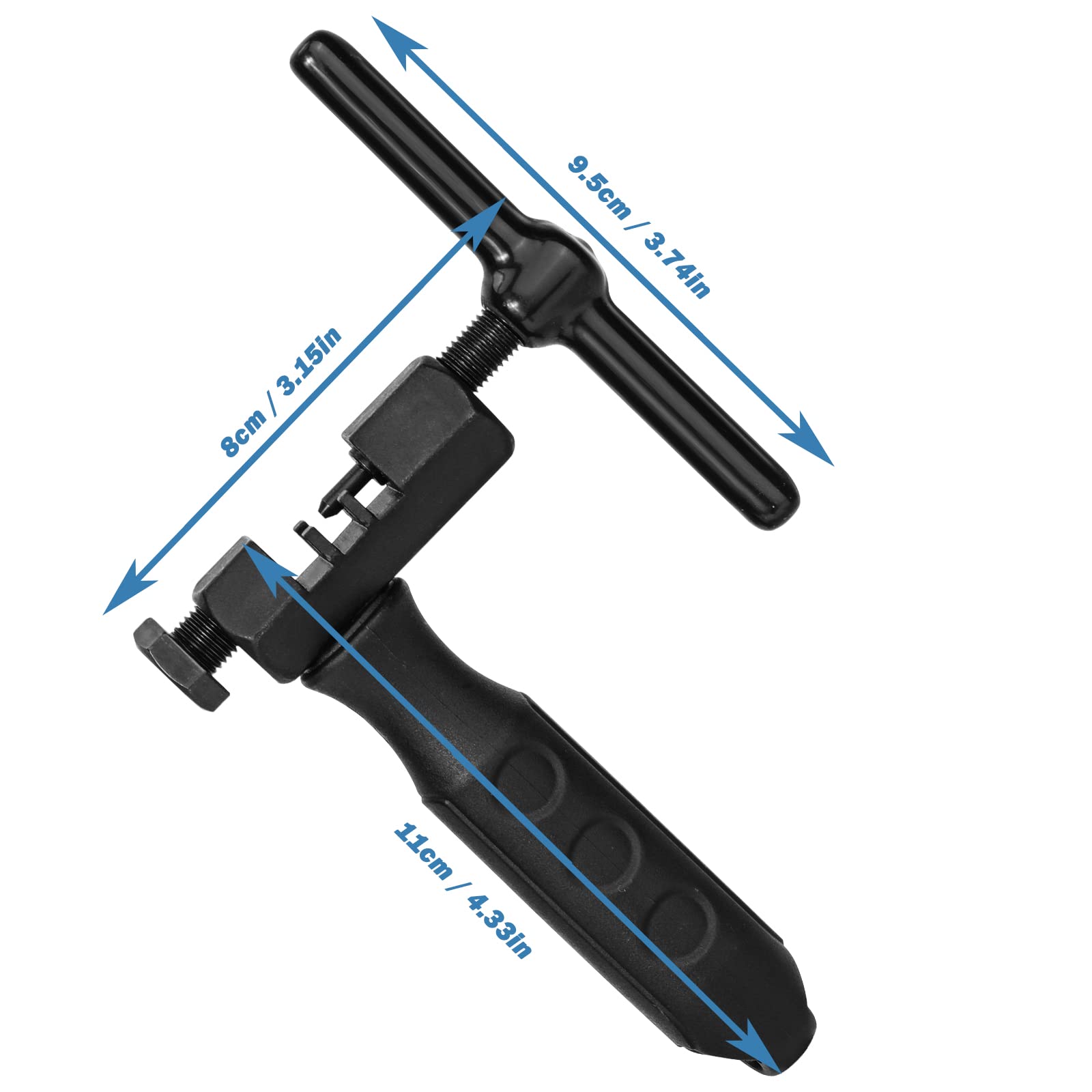 Oumers Universal Bike Chain Breaker Tool - Durable Bicycle Chain Cutter for 7/8/9/10/11 Speed Chains with Replaceable Pins - Perfect for Road Bikes, Mountain Bikes & Cycling Maintenance