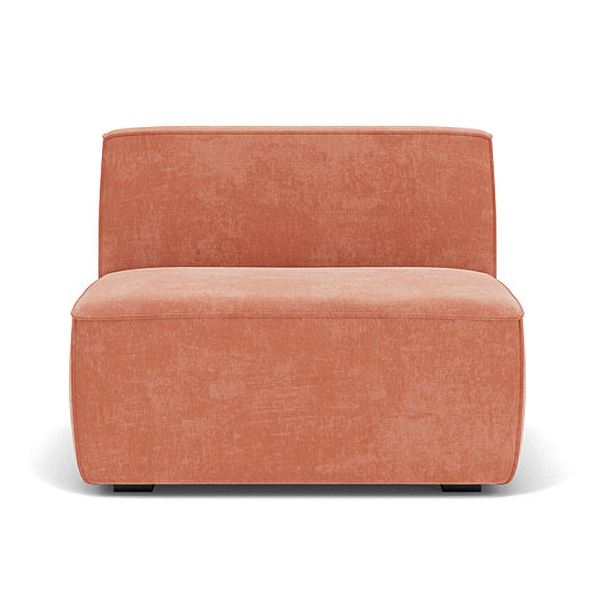 Modern Dane Fabric 1-Seater Modular Armless Sofa - Perfect for Small Spaces, Apartments & Contemporary Living Rooms