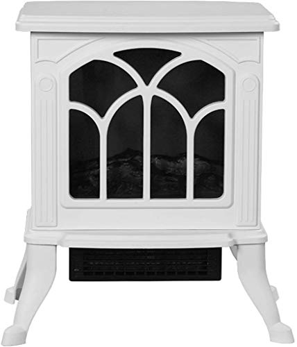 Wall-Mounted Electric Fireplace Heater with Realistic Wood Stove Design - Overheat Protection & Energy Efficient Indoor Heating for Living Room, Bedroom & Office