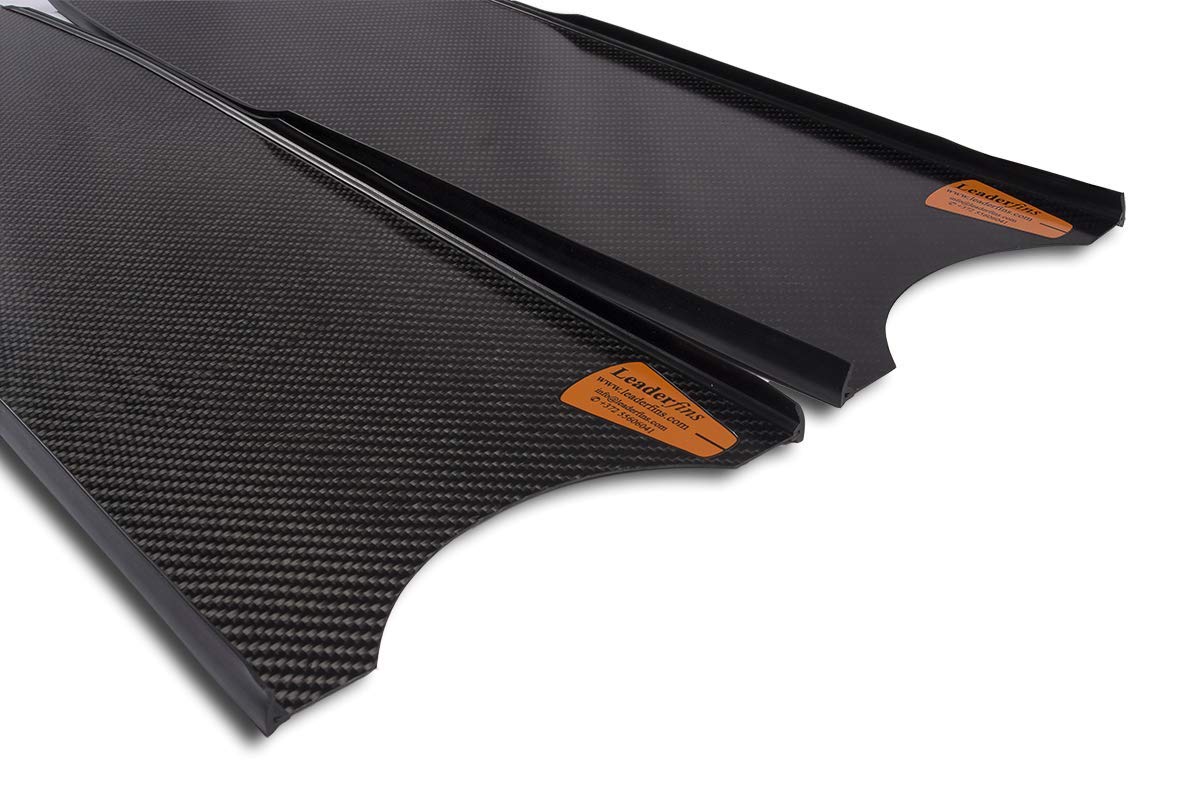 Premium Pure Carbon Fiber Freediving Fins for Spearfishing & Scuba Diving - Lightweight High-Performance Swim Fins for Underwater Hunting & Ocean Exploration