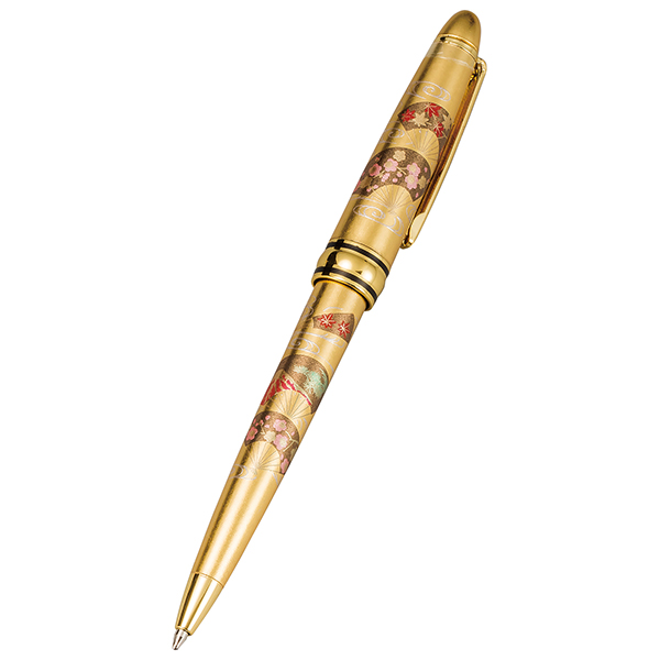 Premium Yamanaka Maki-e Urushi Lacquer Ballpoint Pen - Handcrafted Kyoto Elegance in Gold | Luxury Writing Gift for Professionals & Collectors