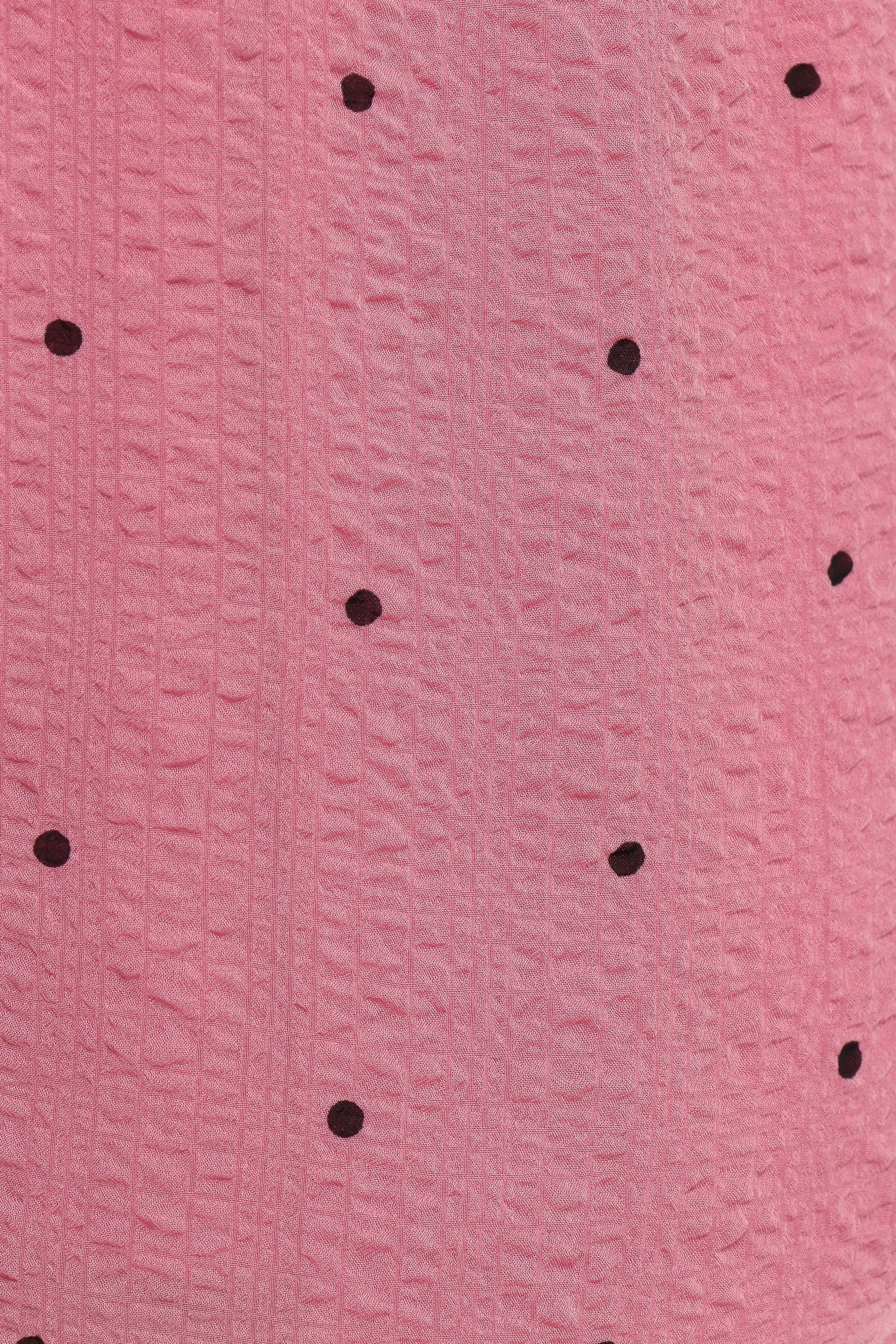 Dory Top Women's Pink Polka Dot Blouse - Casual Short Sleeve Shirt for Spring & Summer Outfits | Perfect for Dates, Office Wear & Weekend Brunch