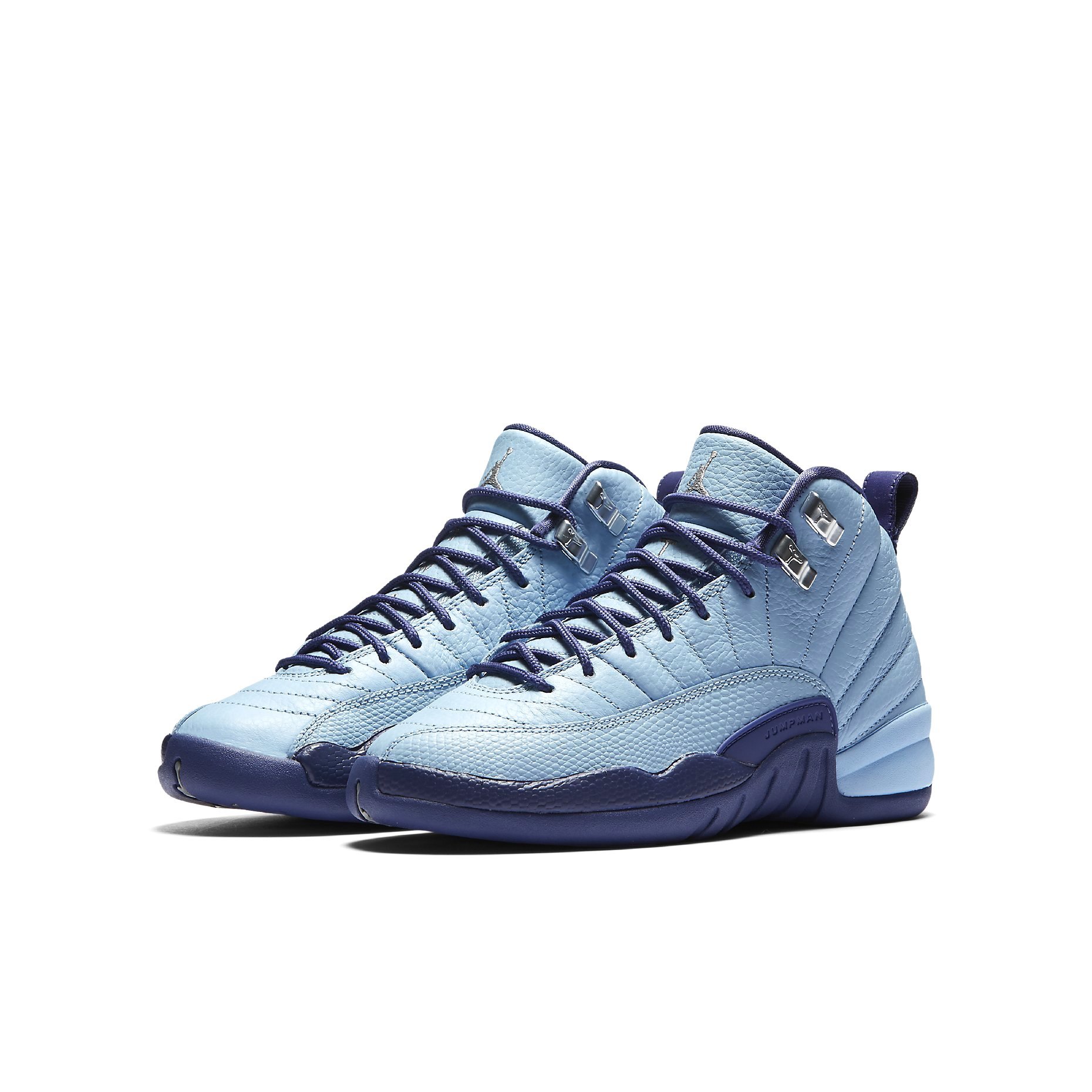 Nike Air Jordan 12 Retro GS Kids Basketball Shoes - Light Aqua/White (510815-100) | Comfortable Sneakers for Boys & Girls | Perfect for School, Sports & Casual Wear