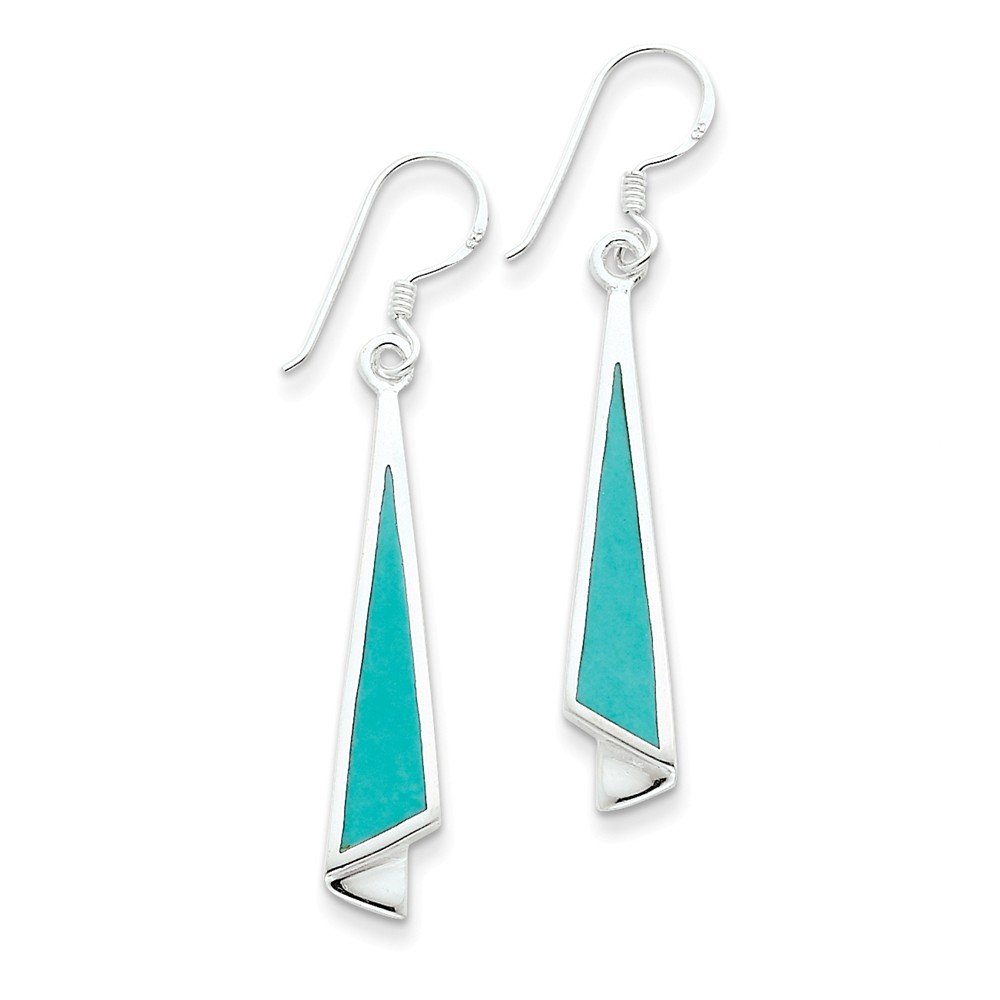 Sterling Silver Dangling Turquoise Earrings for Women - Handmade Southwest Style Jewelry - Perfect for Boho, Western & Casual Outfits