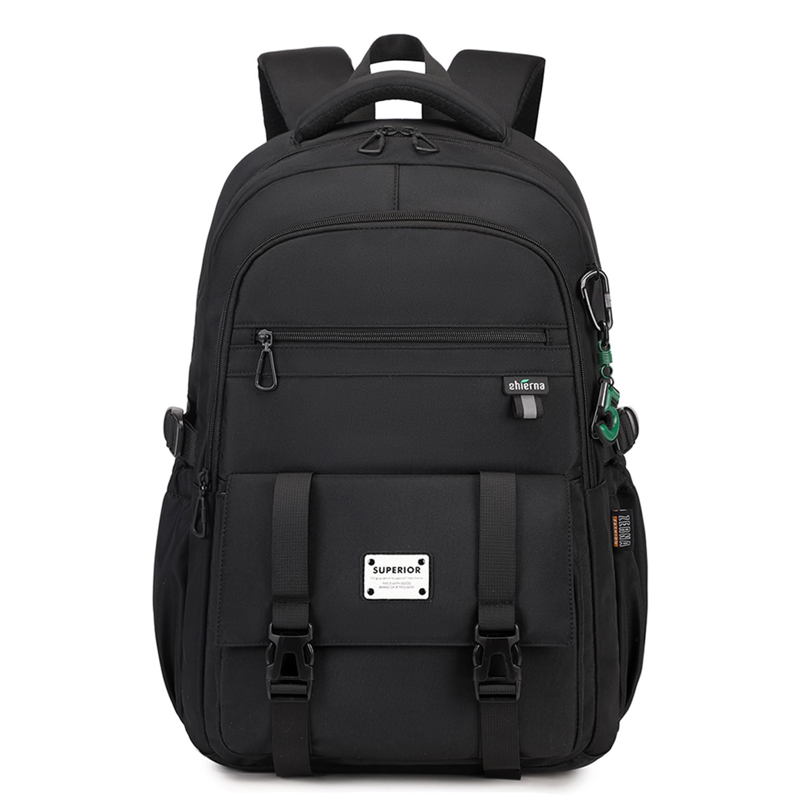 Waterproof 17 Inch Laptop Backpack for Travel, Work & School - Lightweight Durable Daypack with USB Charging Port - Perfect for Commuting, Hiking & College (Black) - Men Women Unisex Teen Backpack