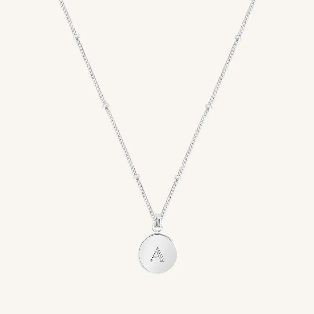 Personalized Letter Bobble Pendant Necklace - Custom Initial Charm Jewelry for Women - Perfect Gift for Birthday, Anniversary & Valentine's Day