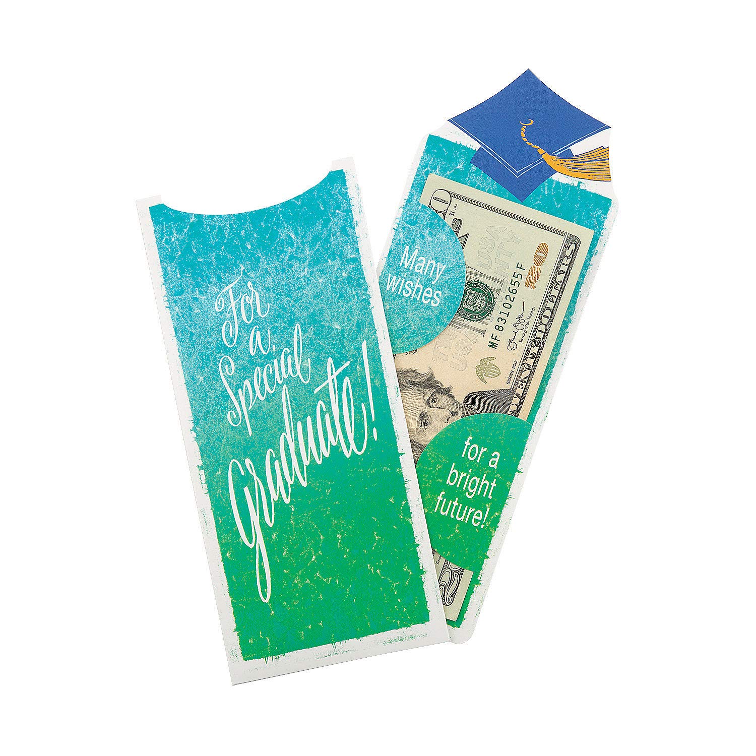 Religious Graduation Bookmark Money Holders - 12 Pack Inspirational Gift for Graduates - Perfect for Bible Study, Church Events & School Graduation Ceremonies