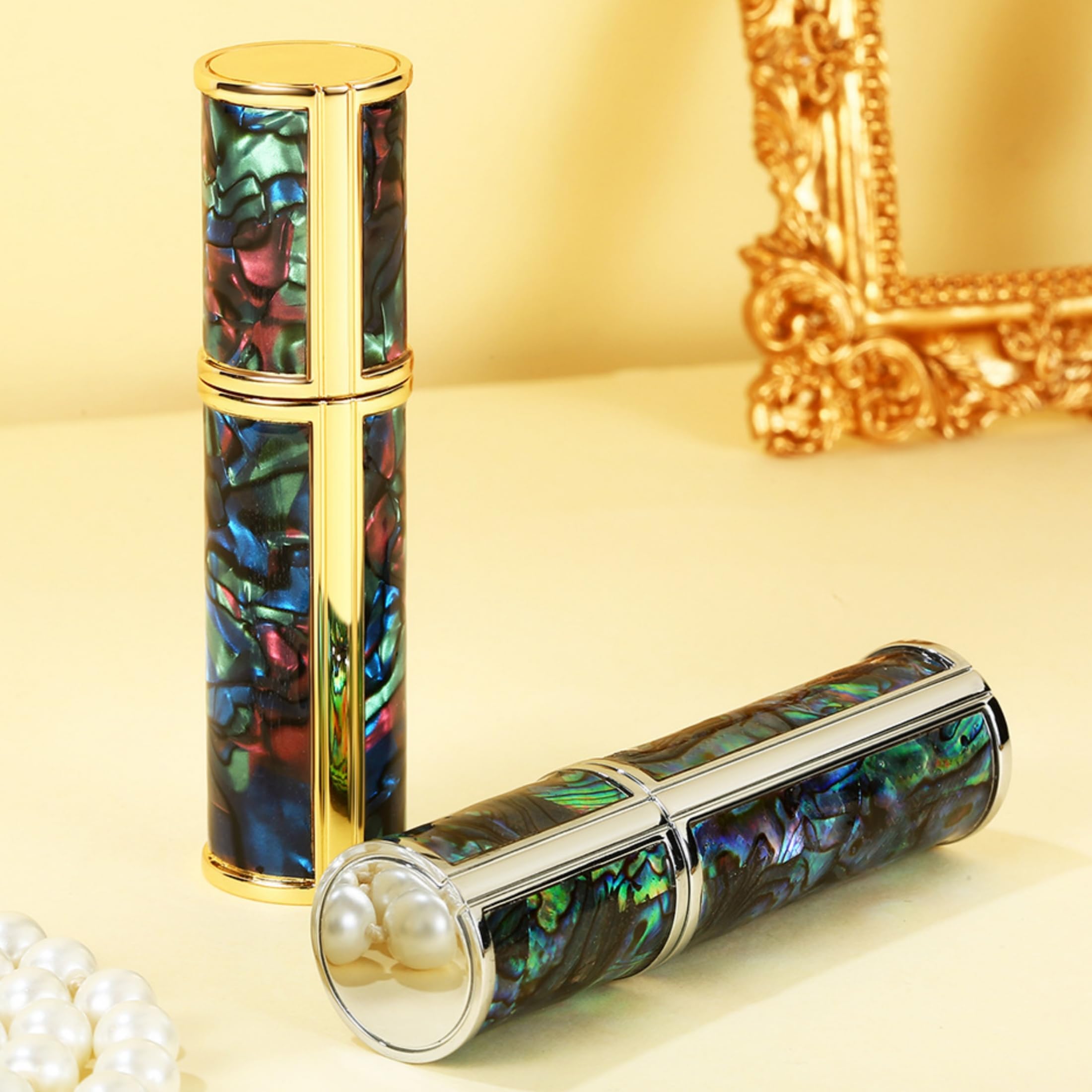Refillable Travel Perfume Atomizer - 5ml Portable Perfume Spray Bottle for Men & Women, Easy Refill Pump for Fragrance On-The-Go - Perfect for Gym, Office, Travel & Daily Use (F901)