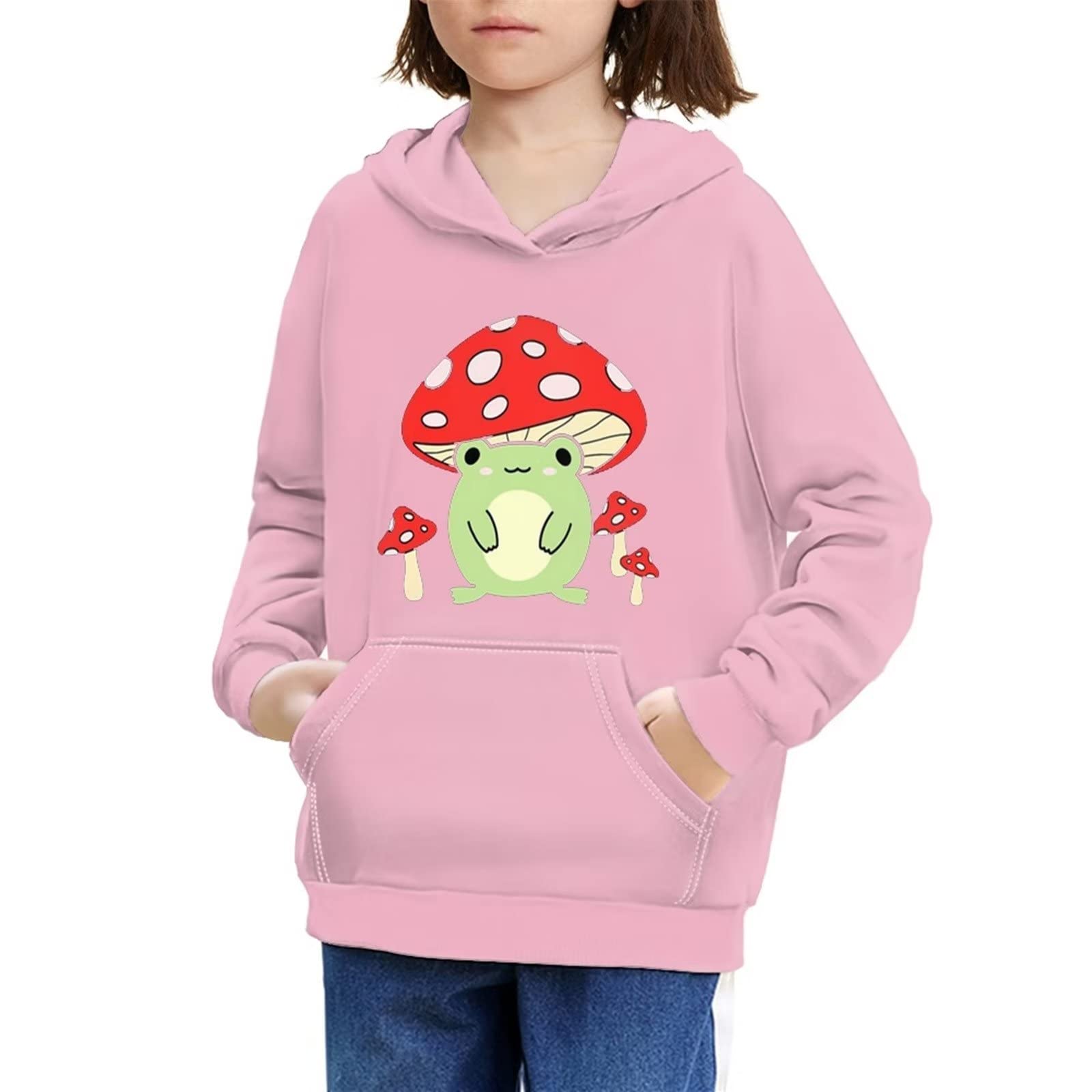 YSTARDREAM Girls Hooded Sweatshirt with Pocket - Long Sleeve Pullover for Teens & Kids - Perfect for School, Playdates & Outdoor Activities