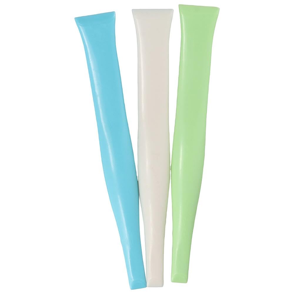 3-Piece Plastic Cleaning Scraper Set - Kitchen Safe Scratches-Free Scraper Tool for Stickers, Labels, Gum & Bottles - Perfect for Home, Office & DIY Projects