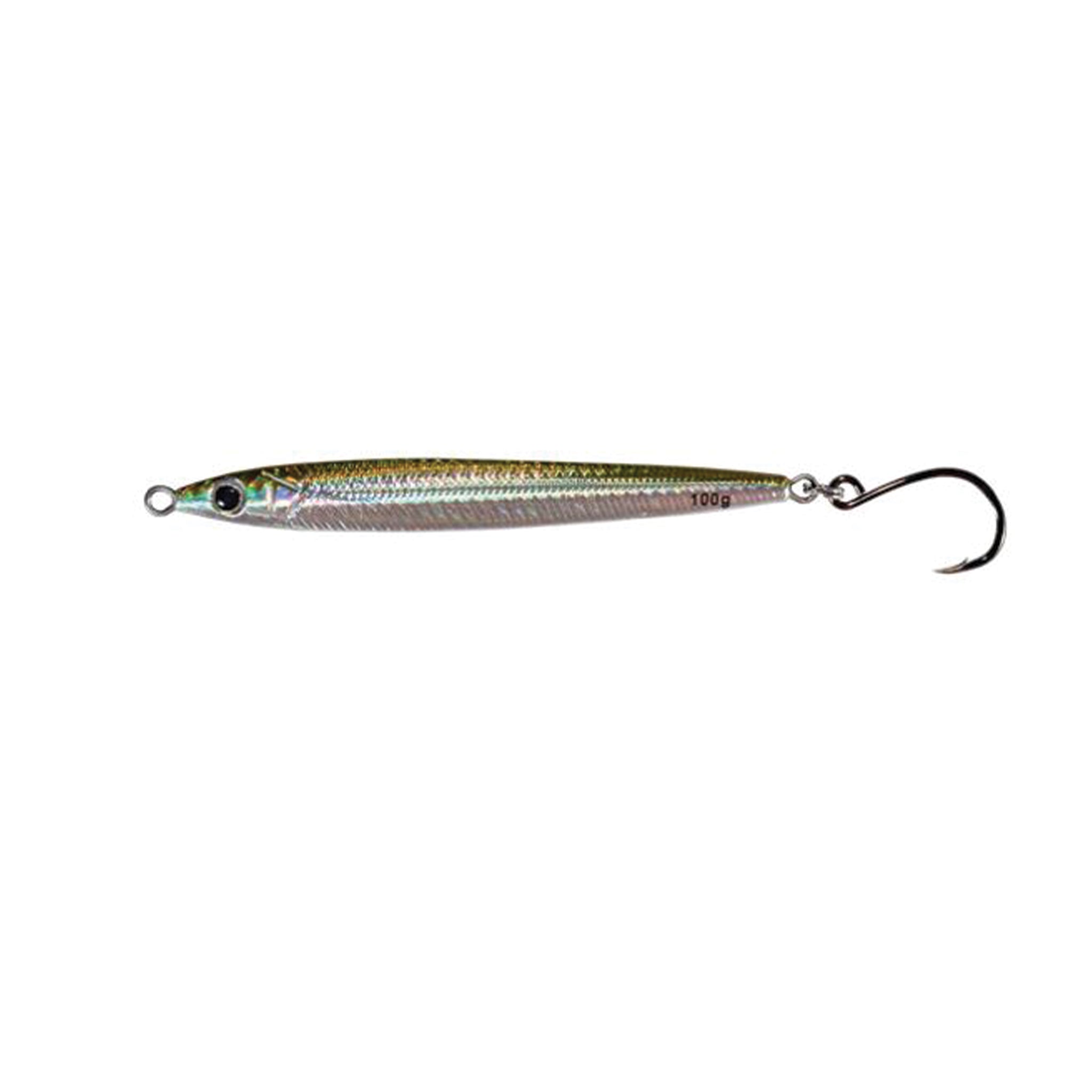 Hogy Sand Eel Jig Fishing Lure with VMC Inline Hook - Perfect for Saltwater Surf Fishing and Striped Bass Angling