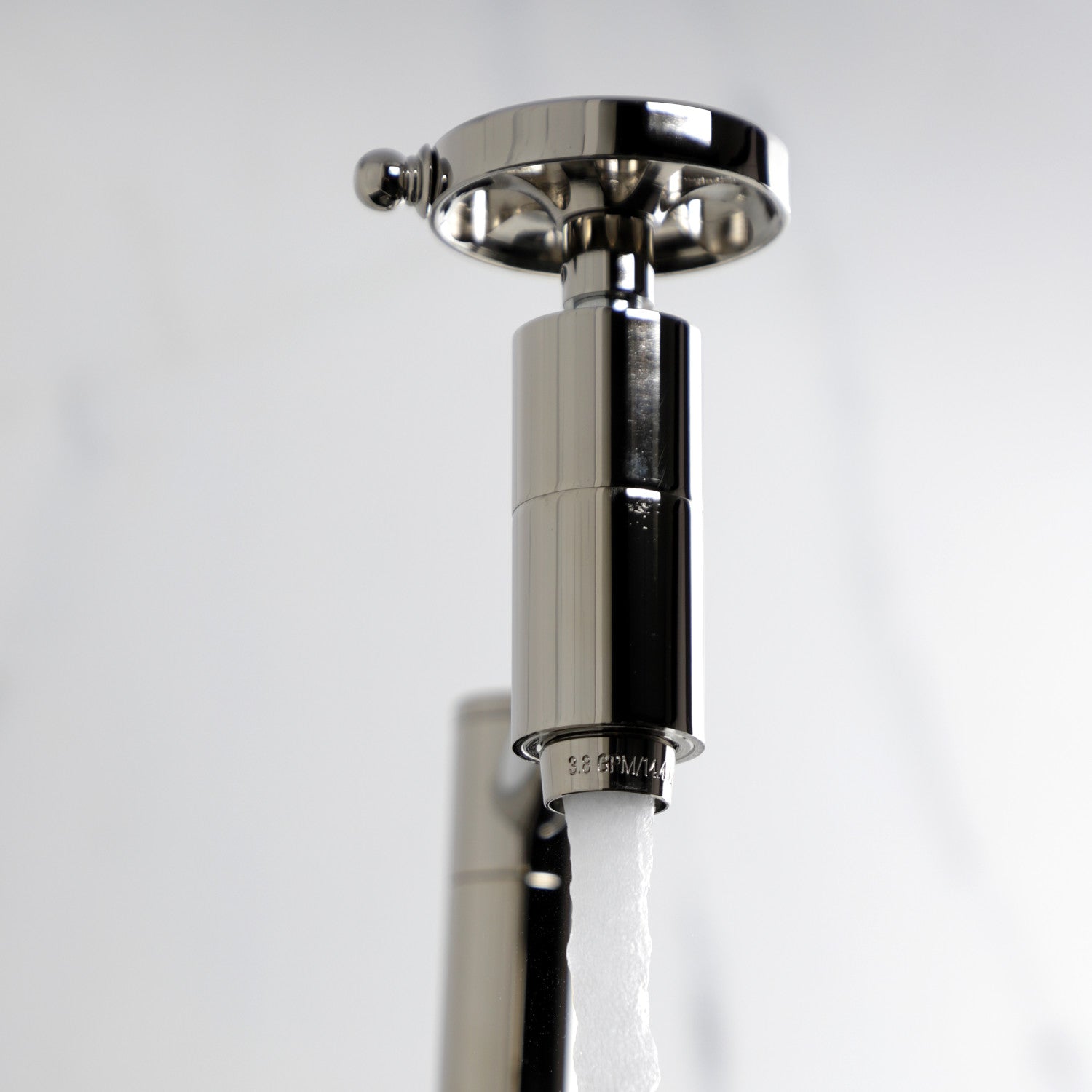 Belknap KS8106RX Two Handle Wall Mount Pot Filler Faucet in Polished Nickel - Perfect for Kitchen Sink & Stove Area, Ideal for Cooking & Filling Large Pots