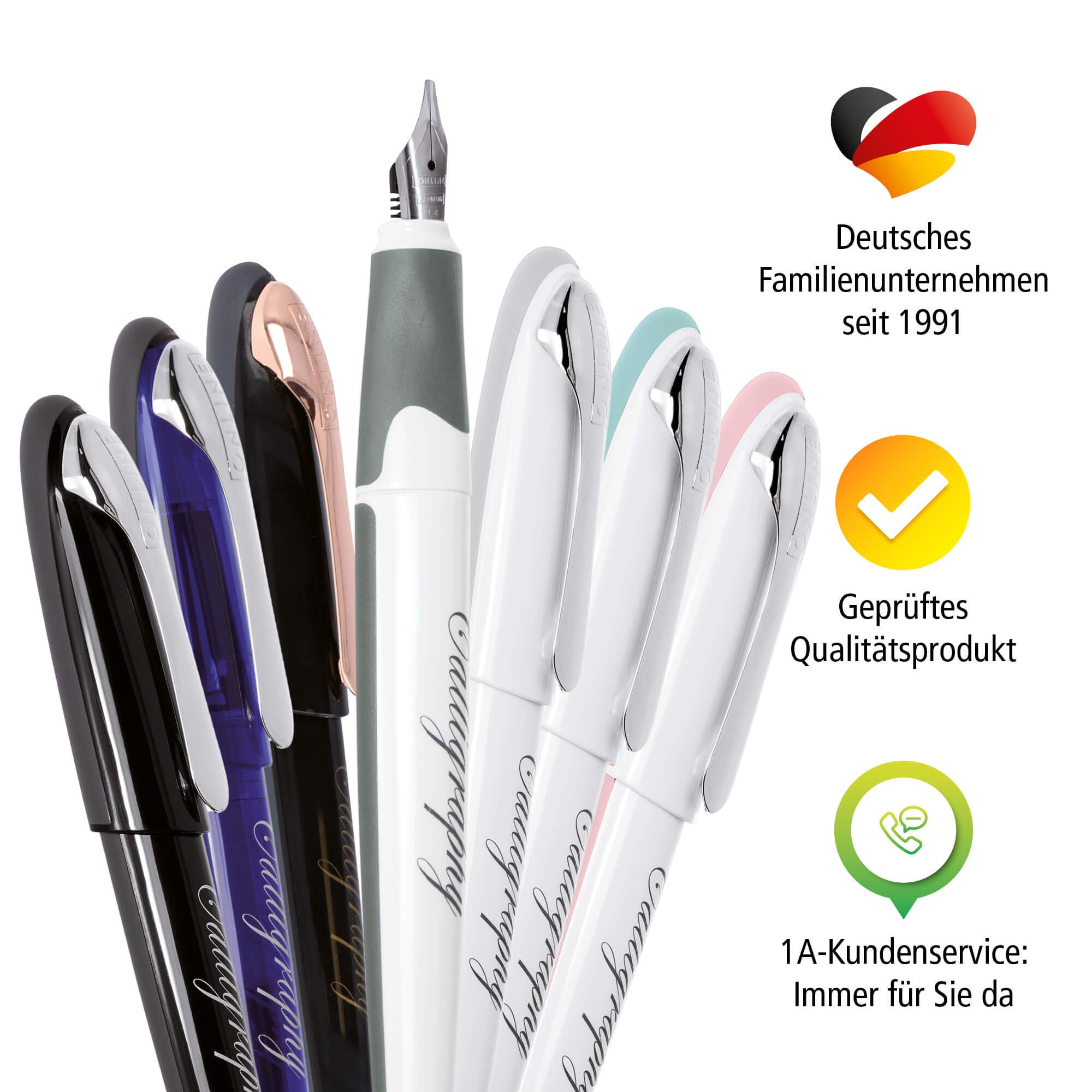 Premium Calligraphy Pen for Writers - Smooth Air White Ink - Perfect for Hand Lettering, Journaling & Artistic Writing