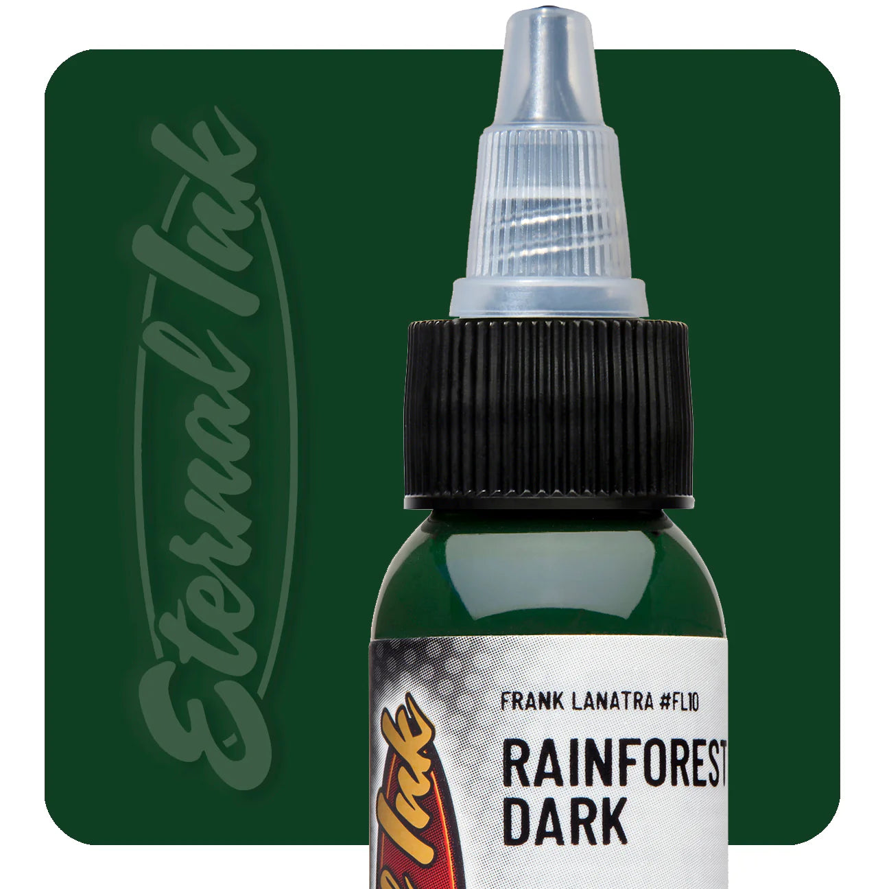 Premium Rainforest Dark Eternal Ink - 1 oz Bottle for Tattoo Artists & Permanent Makeup | Waterproof, Long-Lasting, Vibrant Color | Ideal for Professional Tattooing, Microblading & Cosmetic Procedures