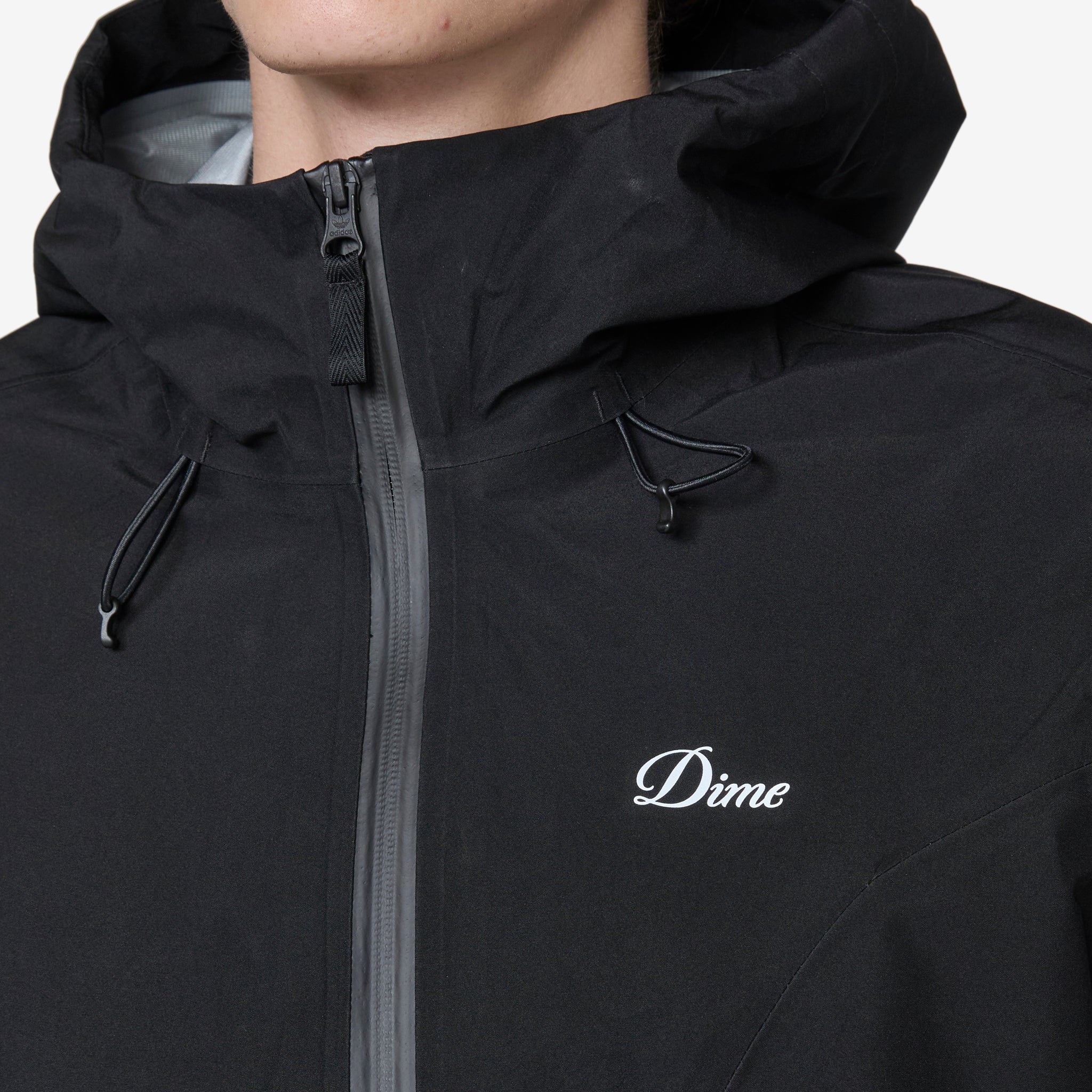 Dime x Studded GORE-TEX Waterproof Jacket for Men & Women - Black Windproof Winter Coat for Outdoor Activities, Hiking & Streetwear Fashion