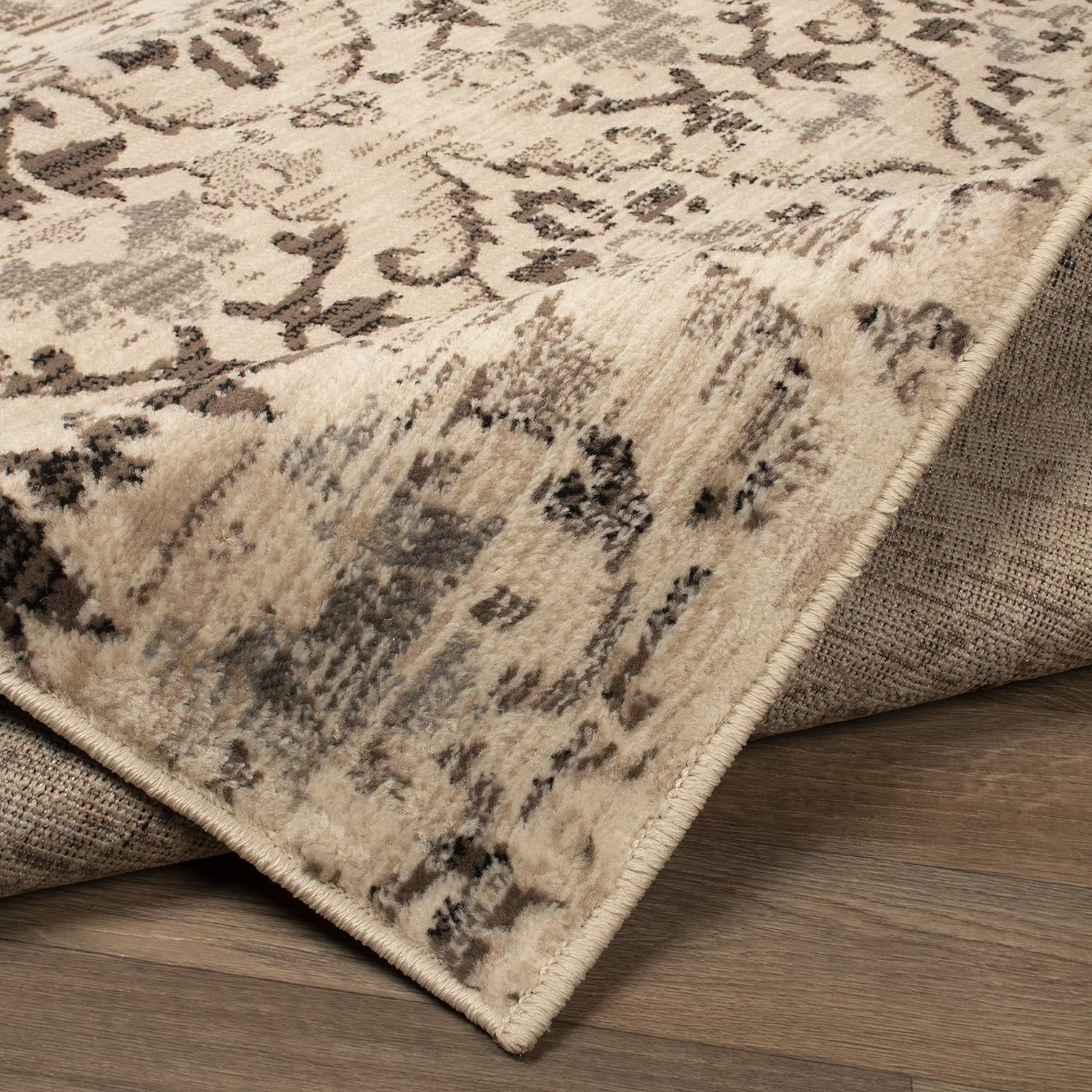 Tamara Modern Diamond Geometric Indoor Area Rug - Non-Slip Soft Living Room Carpet for Home Decor, Bedroom, Office - Stylish & Durable Floor Mat for Comfortable & Elegant Spaces