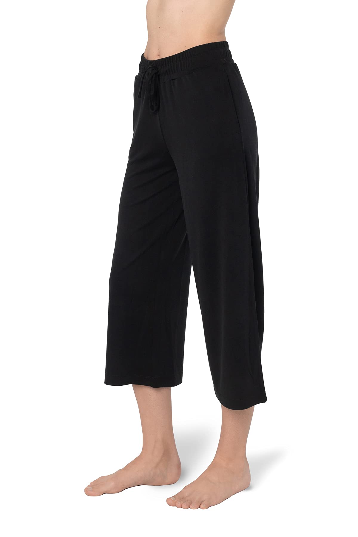 Pure & Simple Women’s Capri Pants - Comfortable Stretchy Casual Lounge Pants for Yoga, Running & Travel | Soft Breathable Fabric