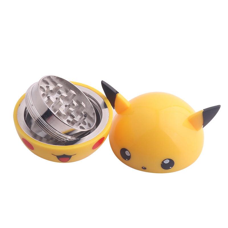 Premium 55MM 3-Layer Pikachu Herb Grinder with Gift Box - Perfect for Grinding Tobacco, Herbs & Spices - Ideal for Smoking Enthusiasts & Collectors