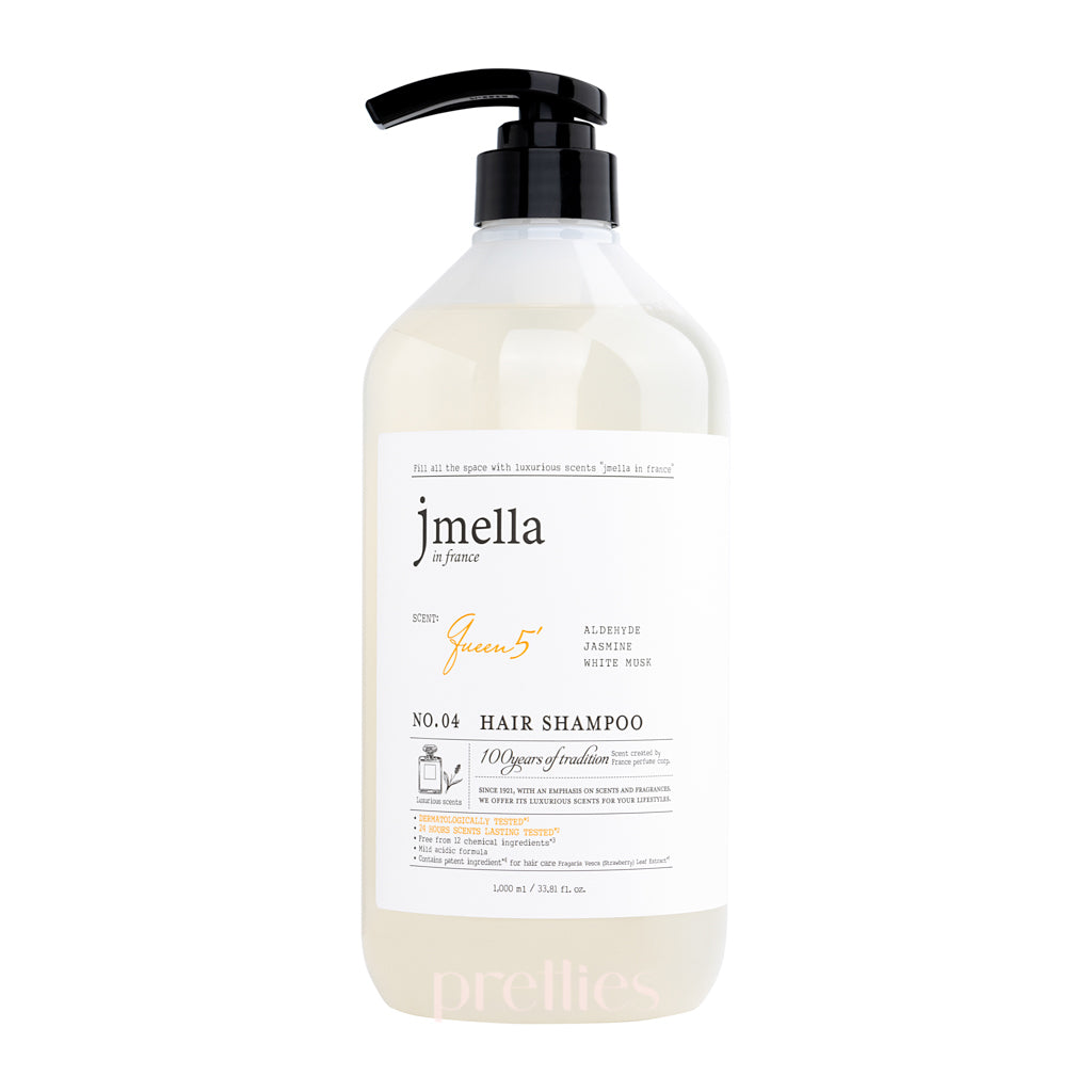 JMella Luxurious Fragrance Hair Shampoo - Queen 04 Scent, 33.8oz (1000ml) for Silky Smooth Hair - Perfect for Daily Use, Salon-Quality Results at Home