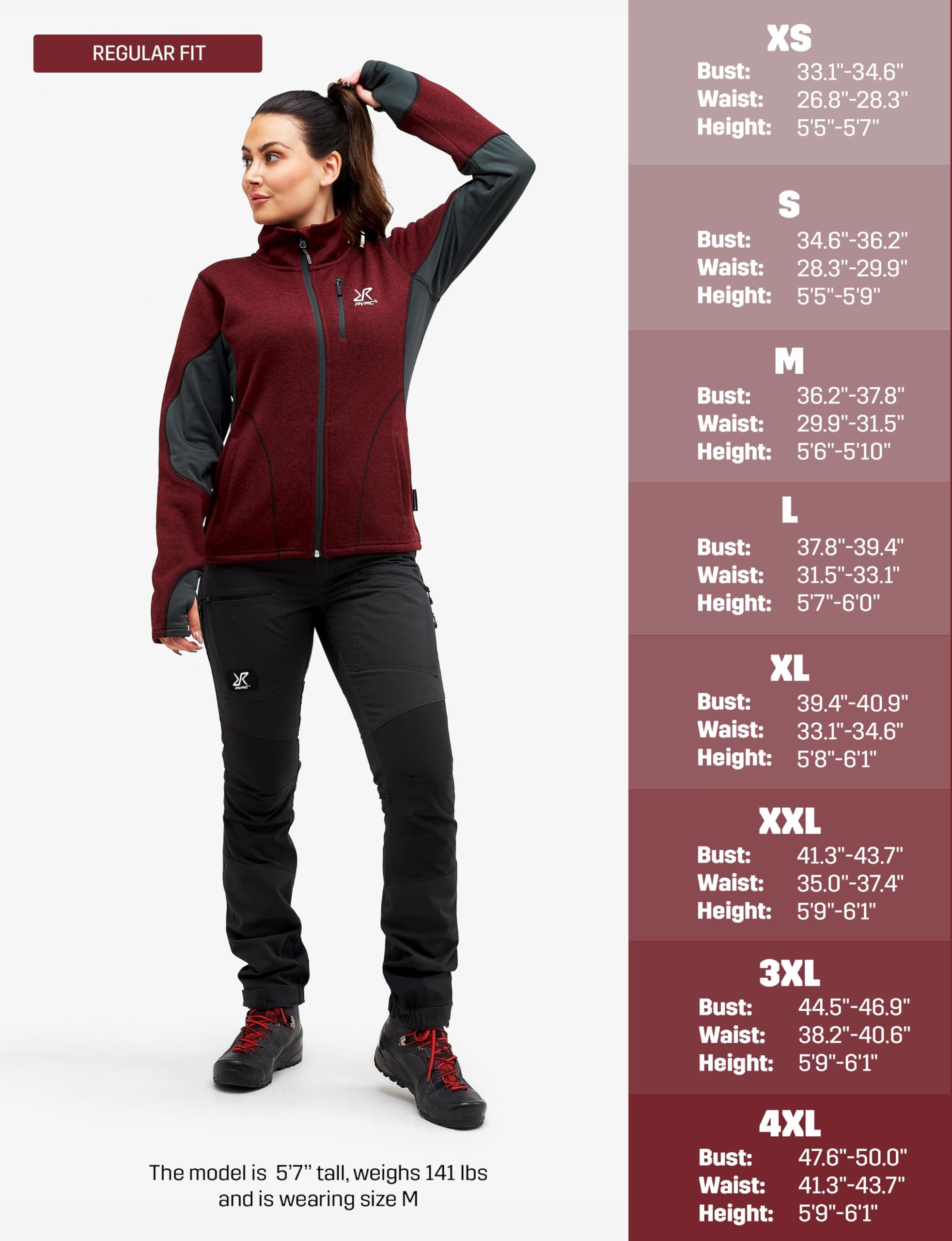 RevolutionRace Women's Fusion Fleece Jacket - Lightweight Warm Winter Outdoor Fleece Coat for Hiking, Camping & Travel | Water-Resistant Softshell Windbreaker for Active Lifestyle