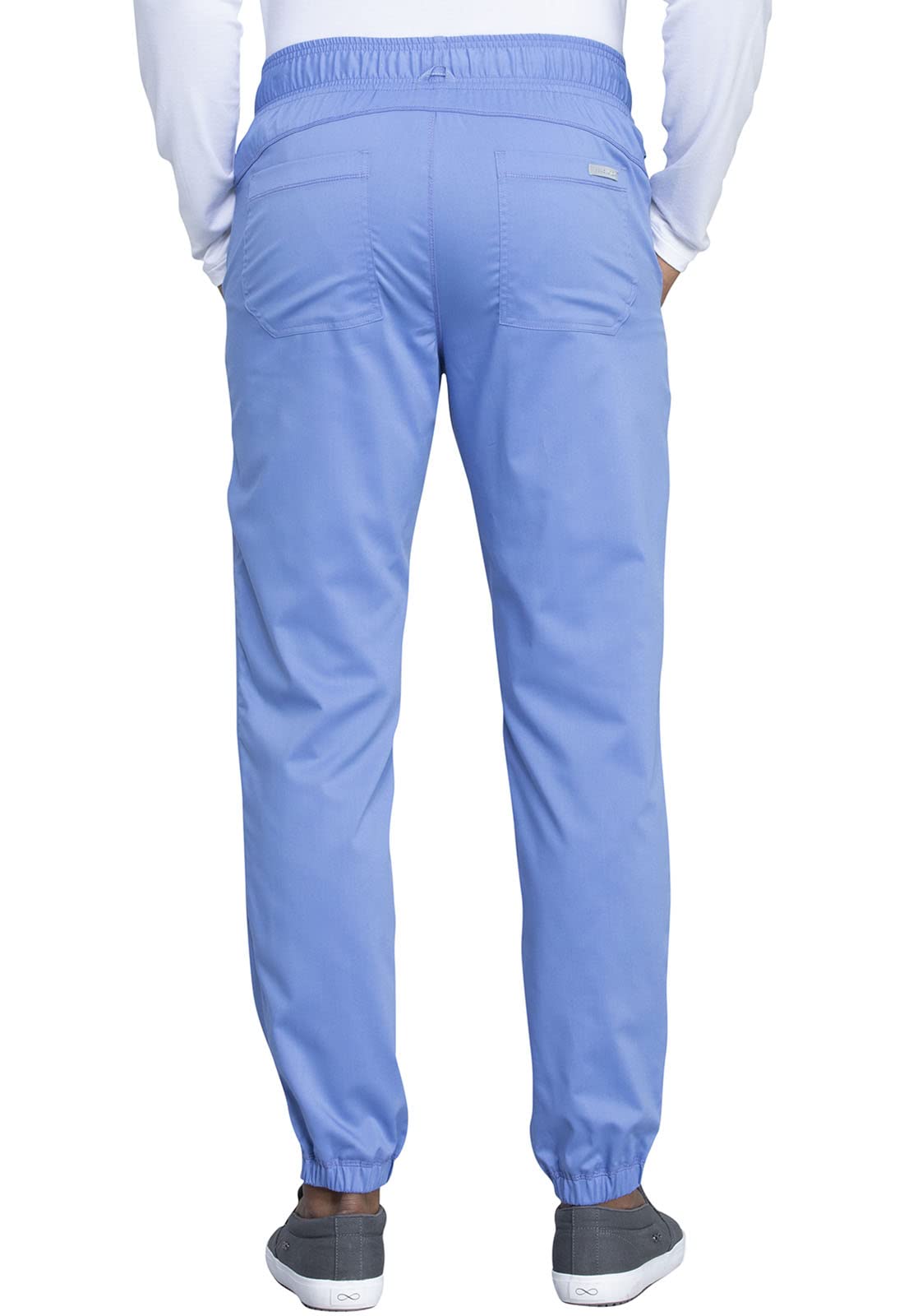 Cherokee Men's Scrubs Pants - Natural Rise Jogger with Zip Cargo Pockets | Comfortable Medical Work Pants for Doctors, Nurses & Healthcare Professionals | WW012