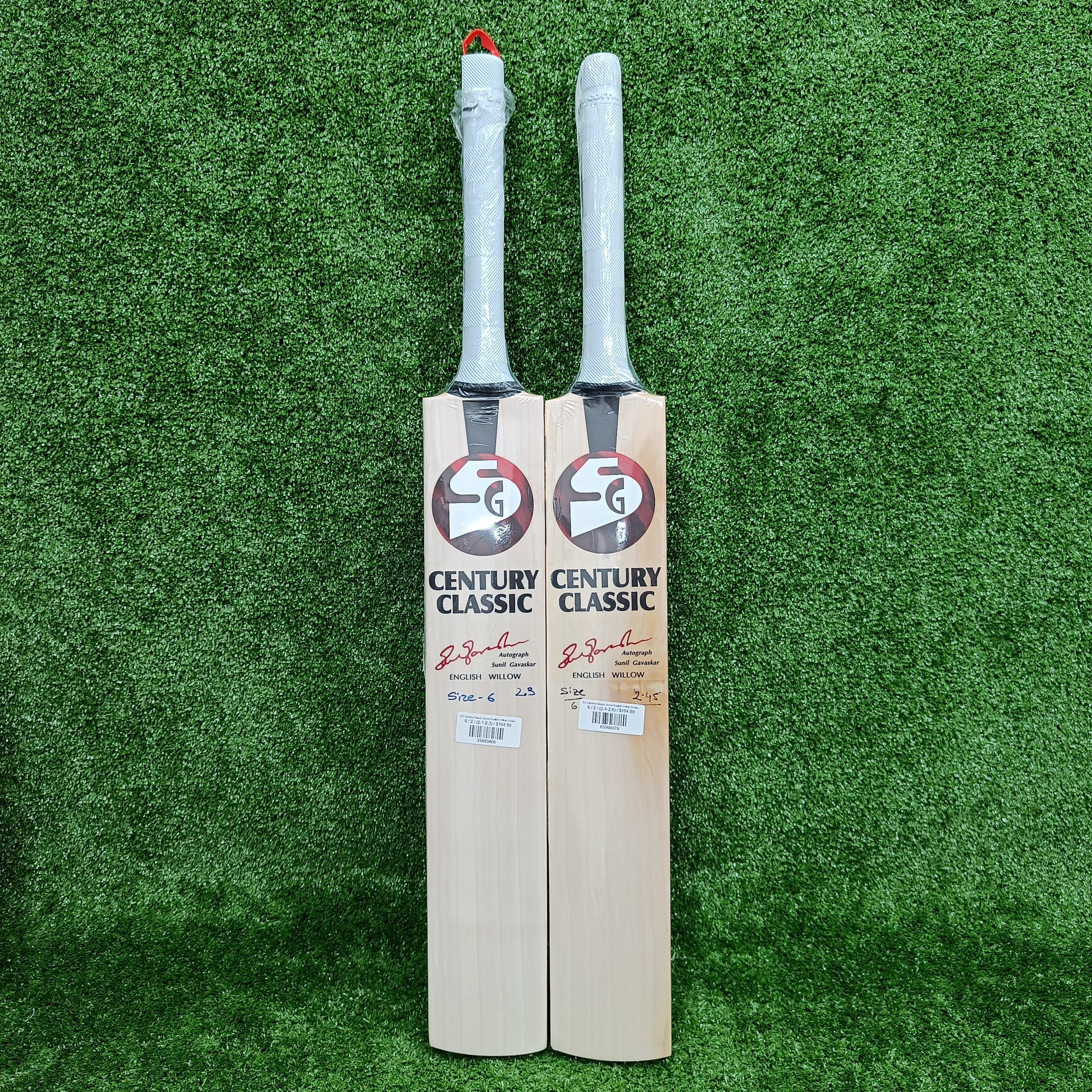 SG Century Classic Junior English Willow Cricket Bat - Lightweight & Durable for Youth Players - Perfect for Practice, Matches & Training Sessions