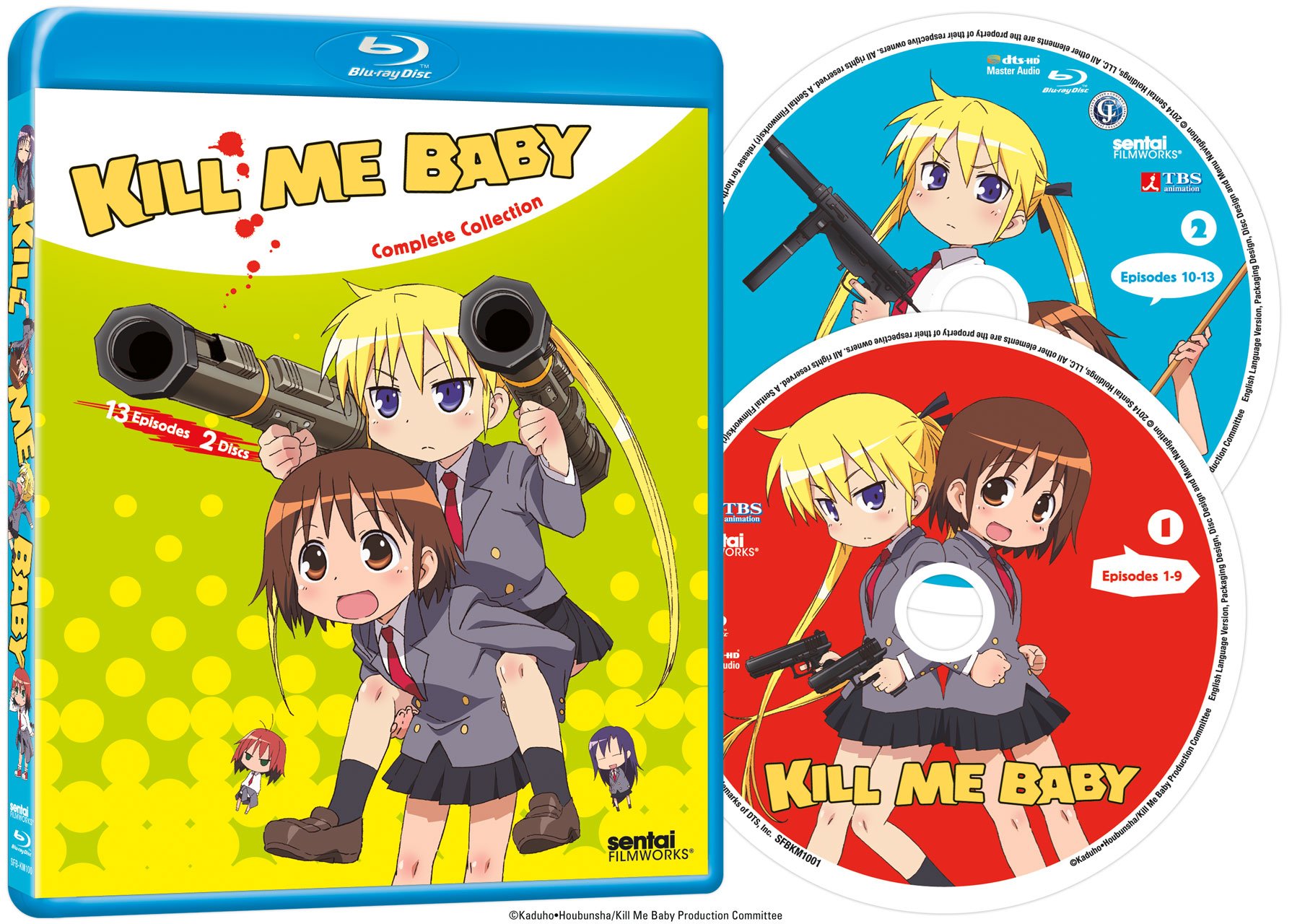 Kill Me Baby: Complete Collection Blu-ray – Anime Comedy Series for Home Entertainment & Gift Giving