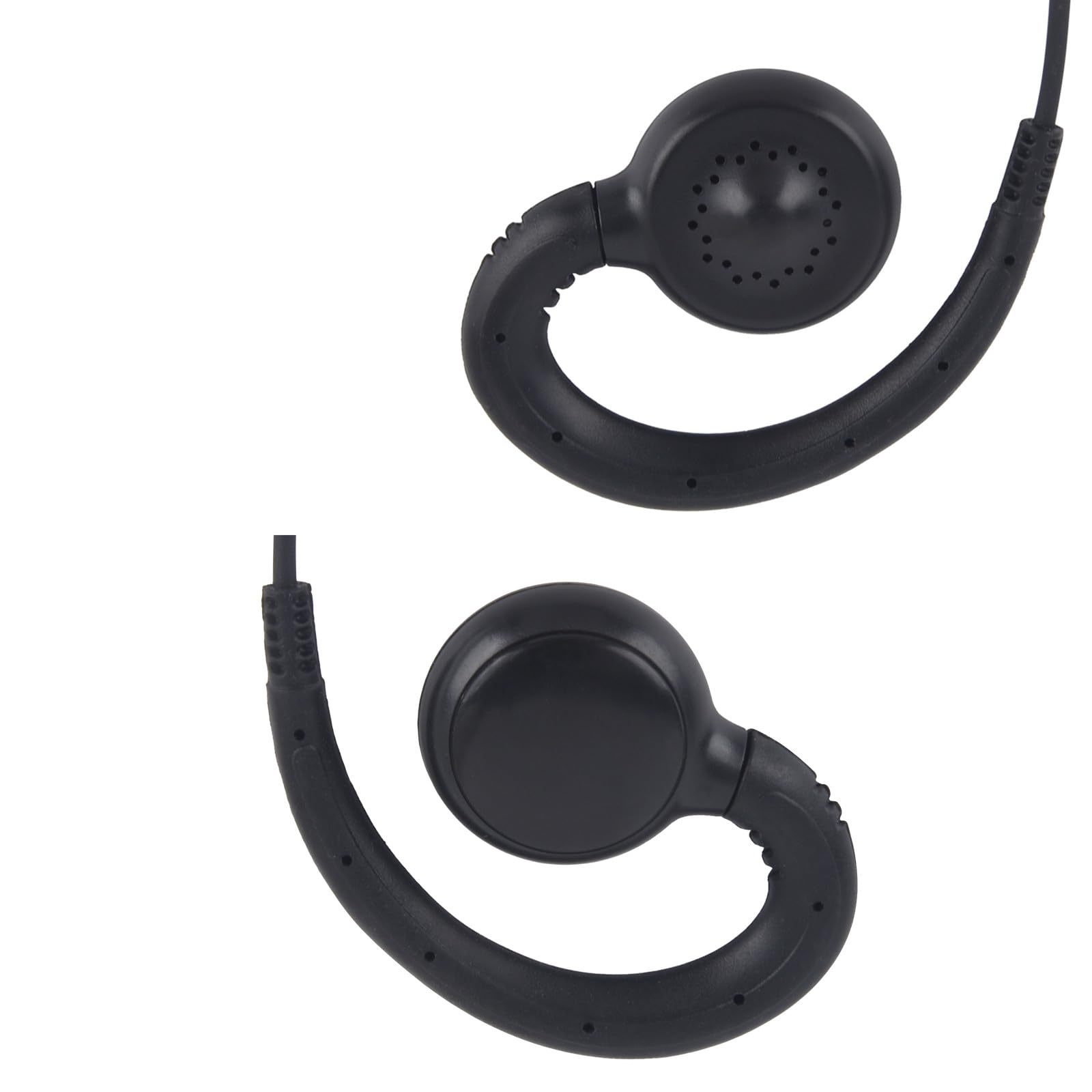 Motorola CLP Series Walkie Talkie Headset - CLP1010 CLP1040 CLP1060 CLP446 Acoustic Earpiece with Microphone & PTT Button (1-Wire C Swivel) for Two-Way Radio Communication - Ideal for Security, Construction & Event Staff