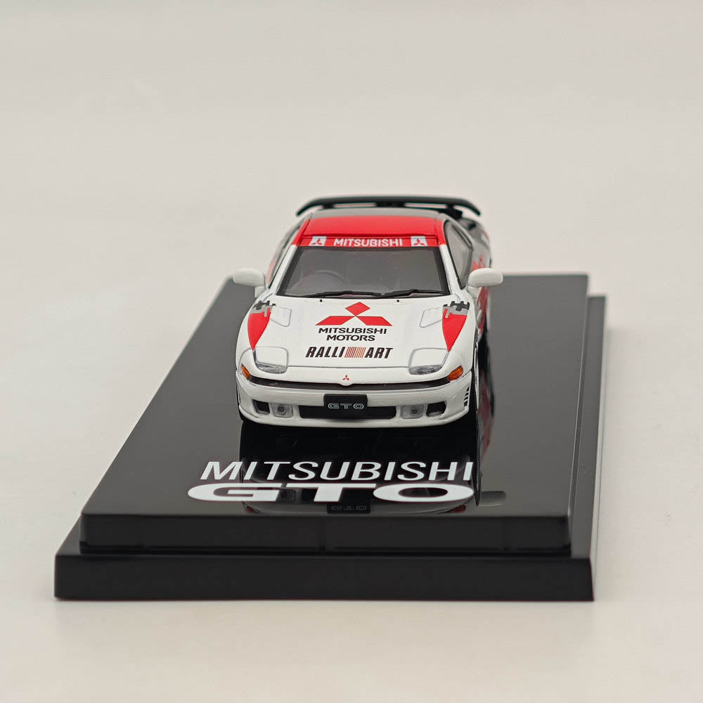 1/64 Scale Mitsubishi GTO Twin Turbo Ralliart White Diecast Model Car - Collectible Japanese Sports Car for Display & Racing Enthusiasts
