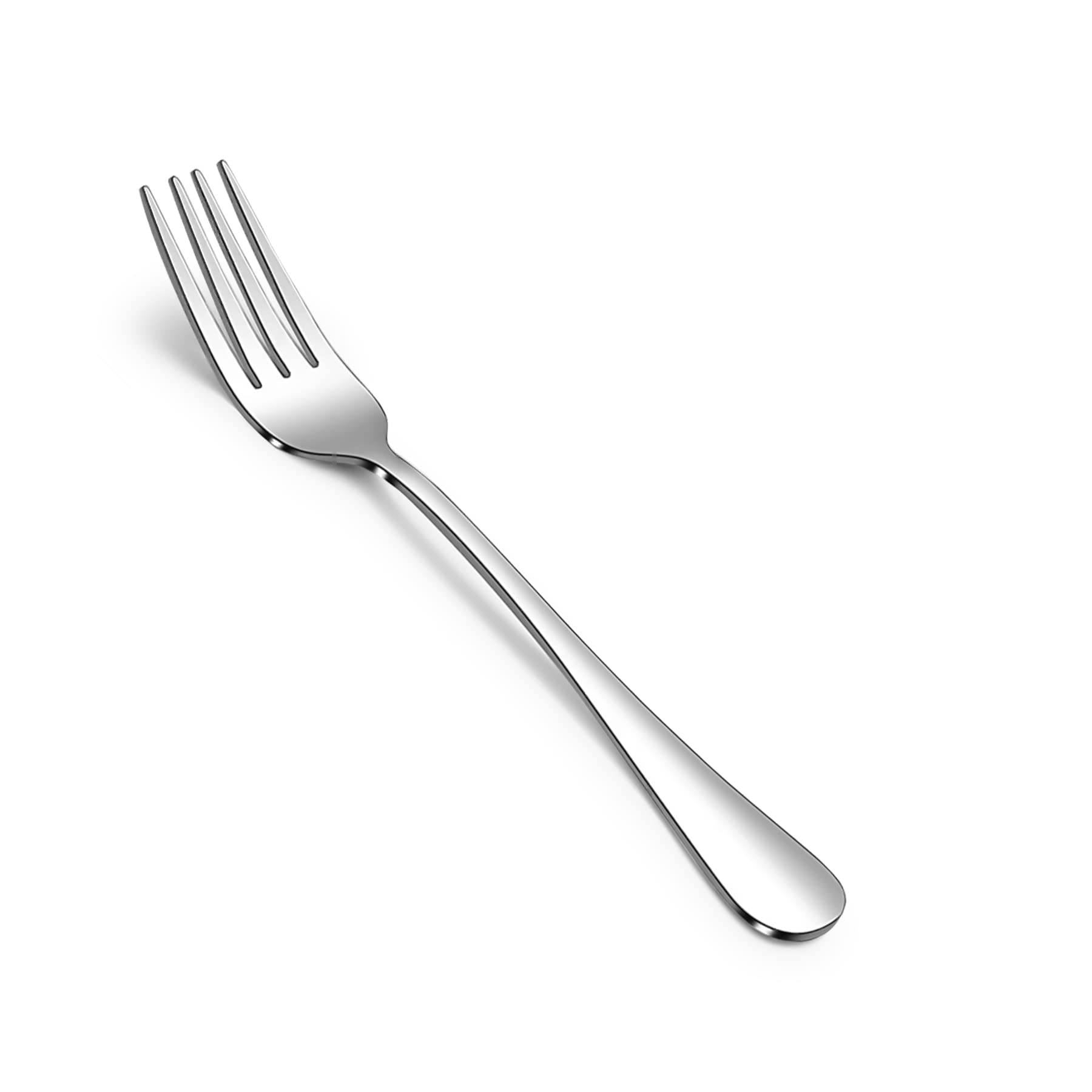 ELLERT 12-Piece Stainless Steel Dinner Forks Set - Food Grade 18/10 Mirror Polished Silverware for Home, Kitchen & Restaurant Use - 8 Inch Dishwasher Safe Forks for Dining, Parties & Catering Events