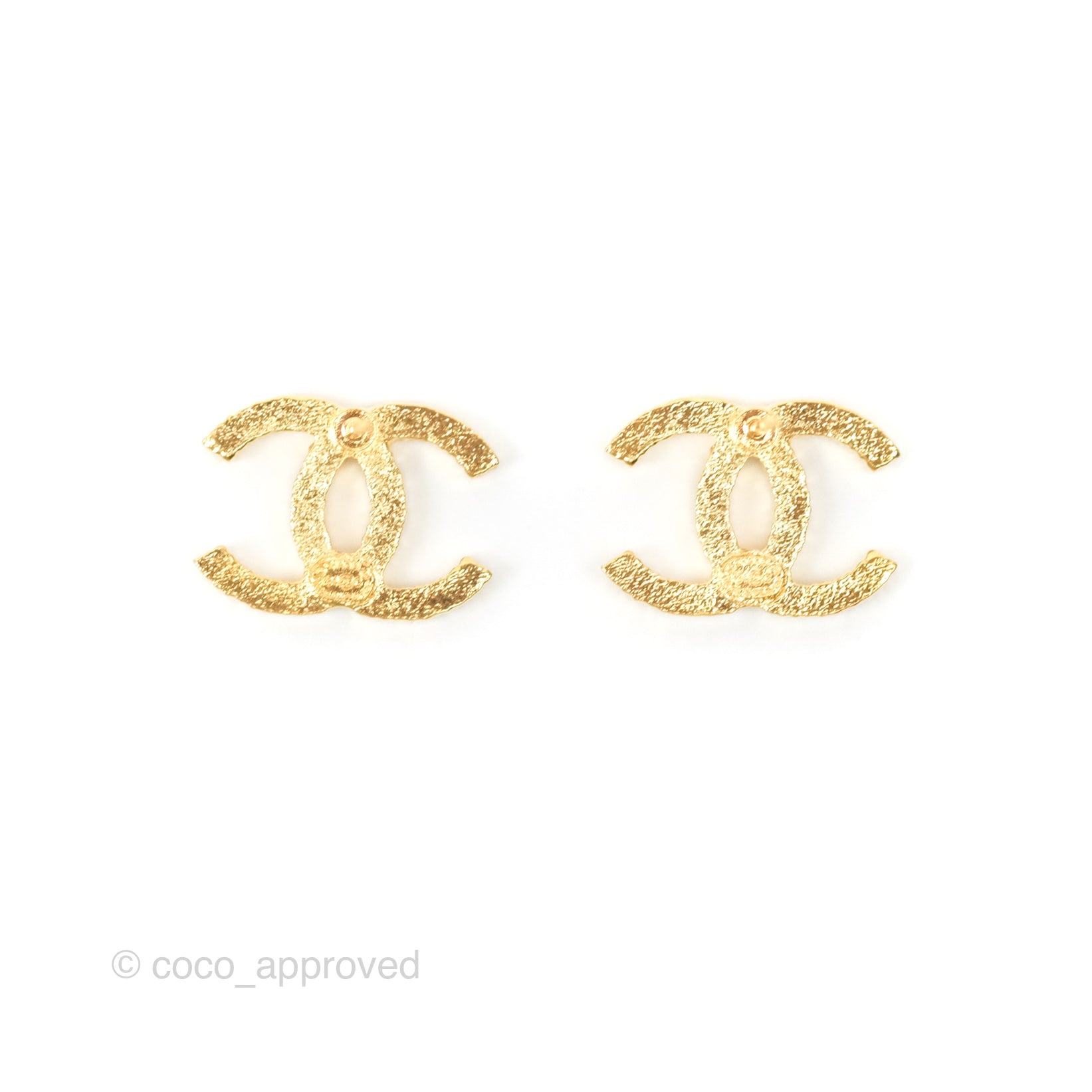 Chanel CC Logo Earrings in Gold Tone - 24C Collection | Luxury Fashion Jewelry for Women, Perfect for Parties, Weddings & Special Occasions