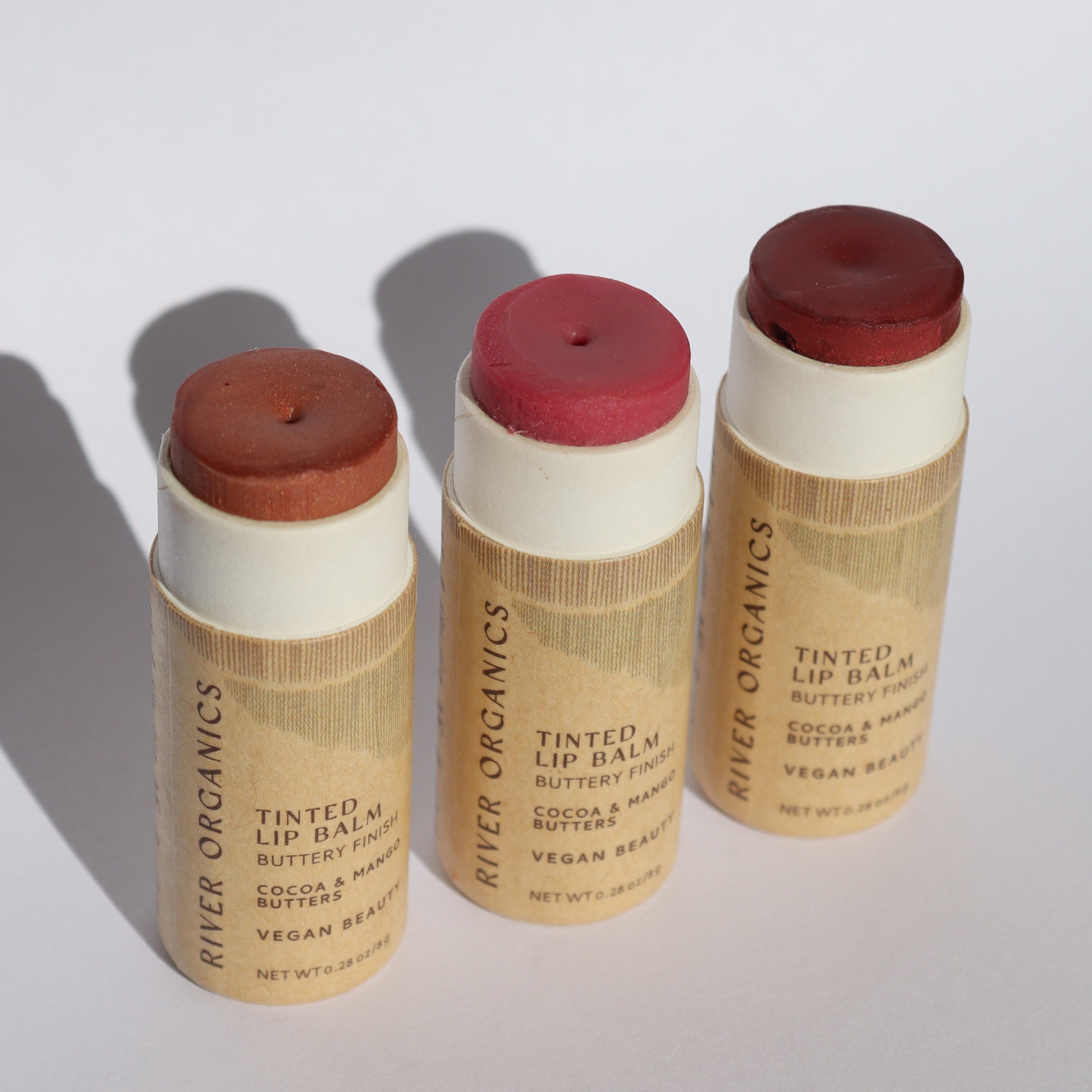 Vegan Tinted Lip Balm Gift Set - 3 Natural Colors for Moisturizing & Nourishing Lips | Perfect for Daily Use, Gifts & Travel