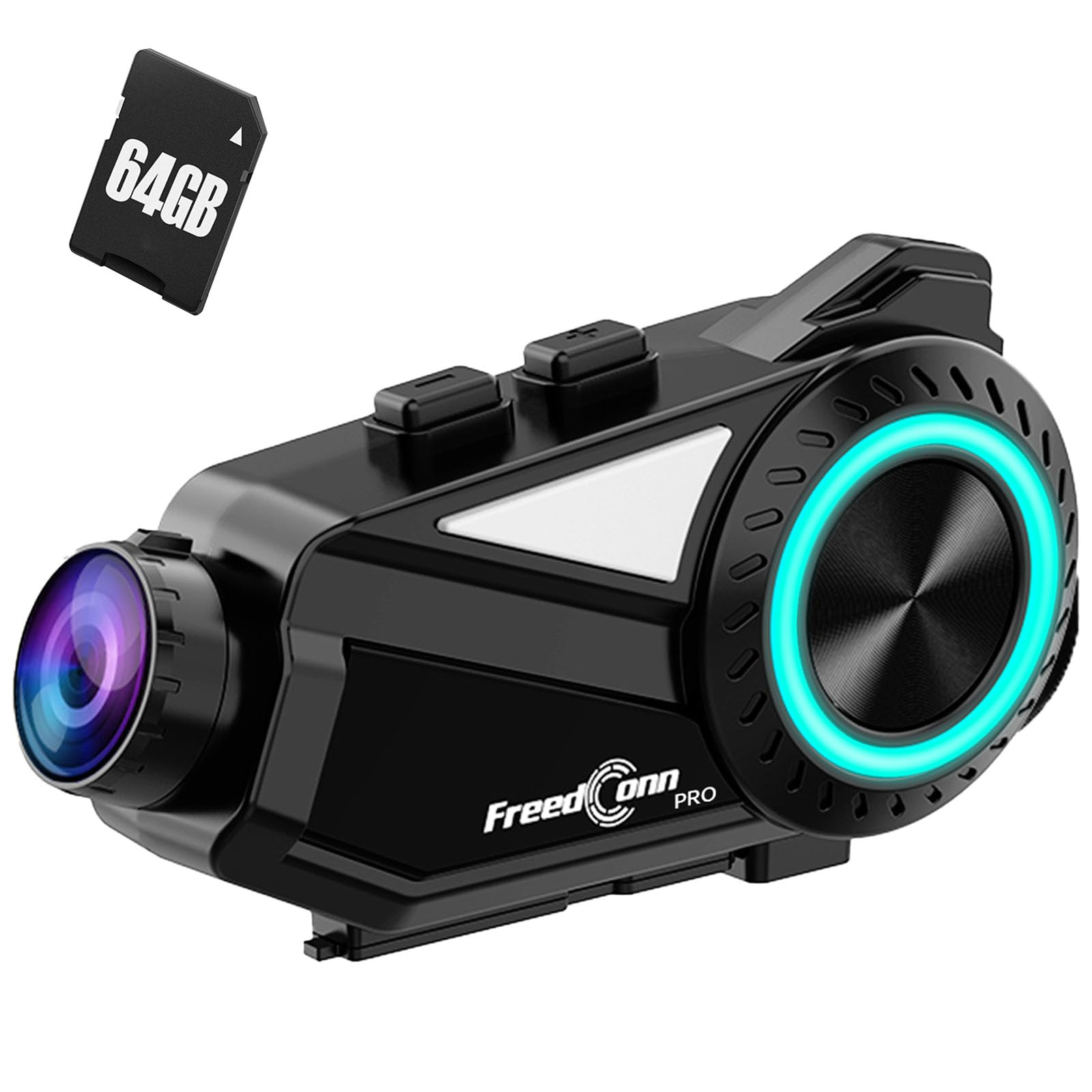 FreedConn R3 Motorcycle Bluetooth Headset - Wireless Helmet Communication System for Riders, Waterproof & Noise Cancelling - Perfect for Group Riding, GPS Navigation & Hands-Free Calls on the Road