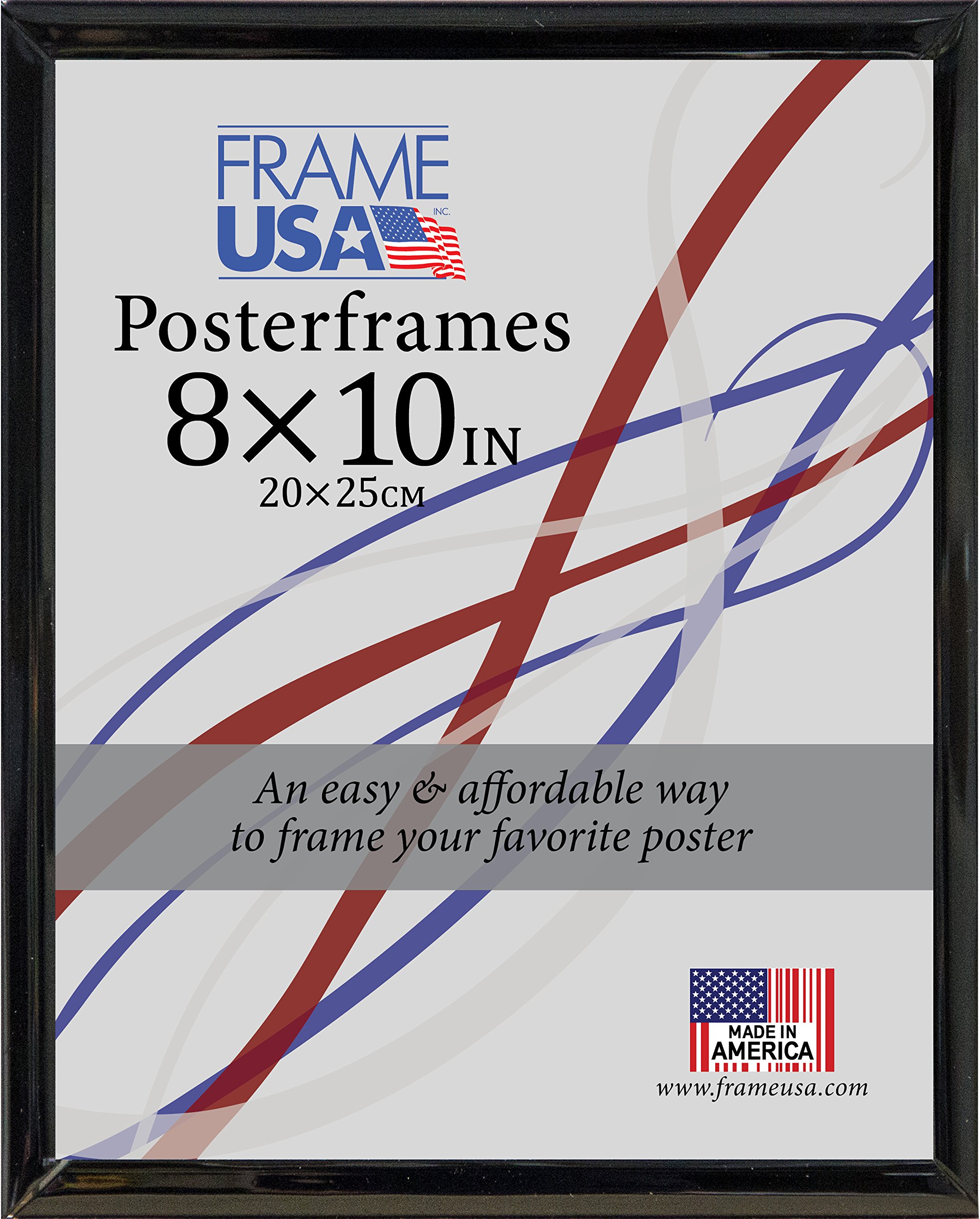 8x10 Hardboard Poster Frame - Black & Multiple Colors | Wall Art Display for Home, Office & Dorm Decor