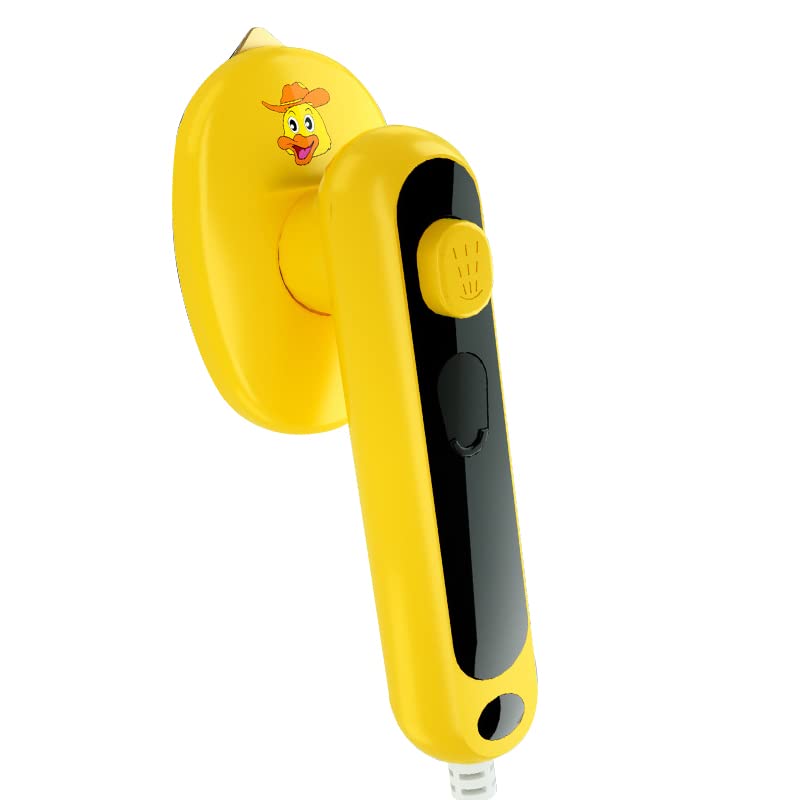 Professional Mini Handheld Steamer for Clothes - 80ml Portable Garment Steamer & Travel Iron - Compact Steam Iron for Home, Office & Travel - Perfect for Wrinkles Removal on Shirts, Dresses & Suits (Yellow)