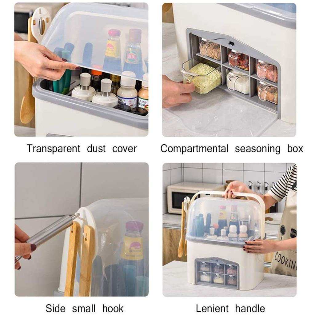 JYCCH Kitchen Shelf - Spice Rack Organizer with Storage Containers for Seasonings & Condiments | Space-Saving Pink Pantry Organizer for Kitchen Countertops & Cabinets | Perfect for Home, Restaurant & Office Use