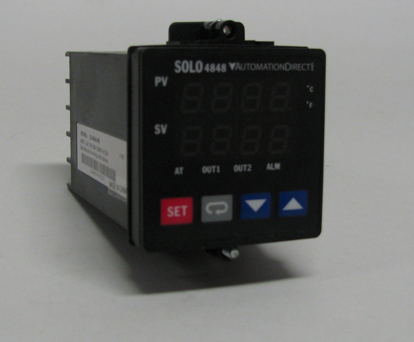 SL4848-RR Industrial Temperature Controller with (2) 3A SPST & (2) 5A SPST Relays, 1/16 DIN Size, 100-240V AC, LED Display, RS-485 Communication, RTD/Thermocouple Input - Perfect for HVAC Systems, Process Control & Laboratory Equipment