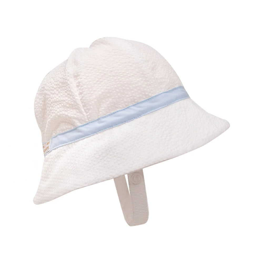 Beaufort Bonnet Henry's Boating Bucket Hat for Men & Women - Classic Nautical Sun Hat in Worth Avenue White - Perfect for Sailing, Fishing, and Beach Outings