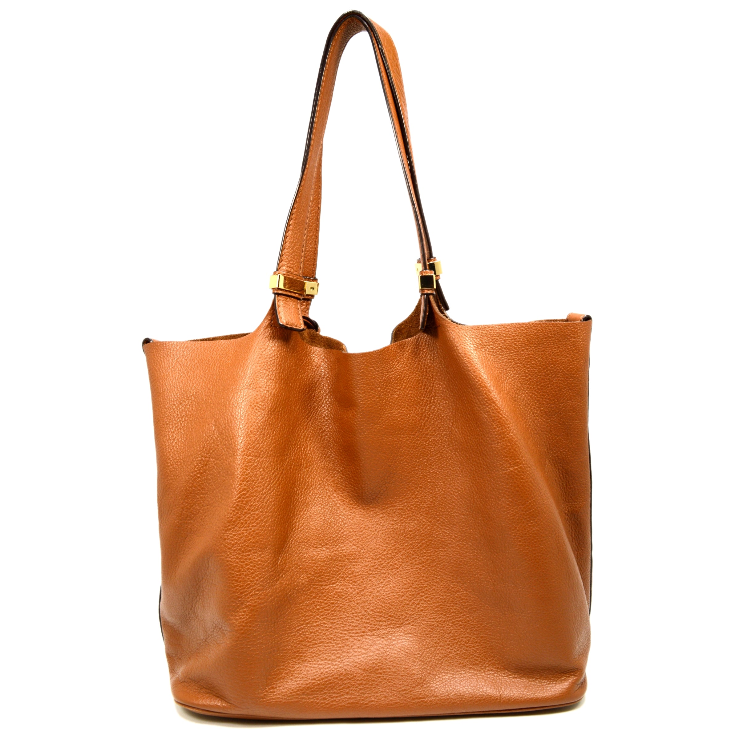 Pre-Owned MICHAEL KORS Colgate Leather Shoulder Tote Bag - Large Brown MK Handbag for Women | Perfect for Work, Travel & Everyday Use