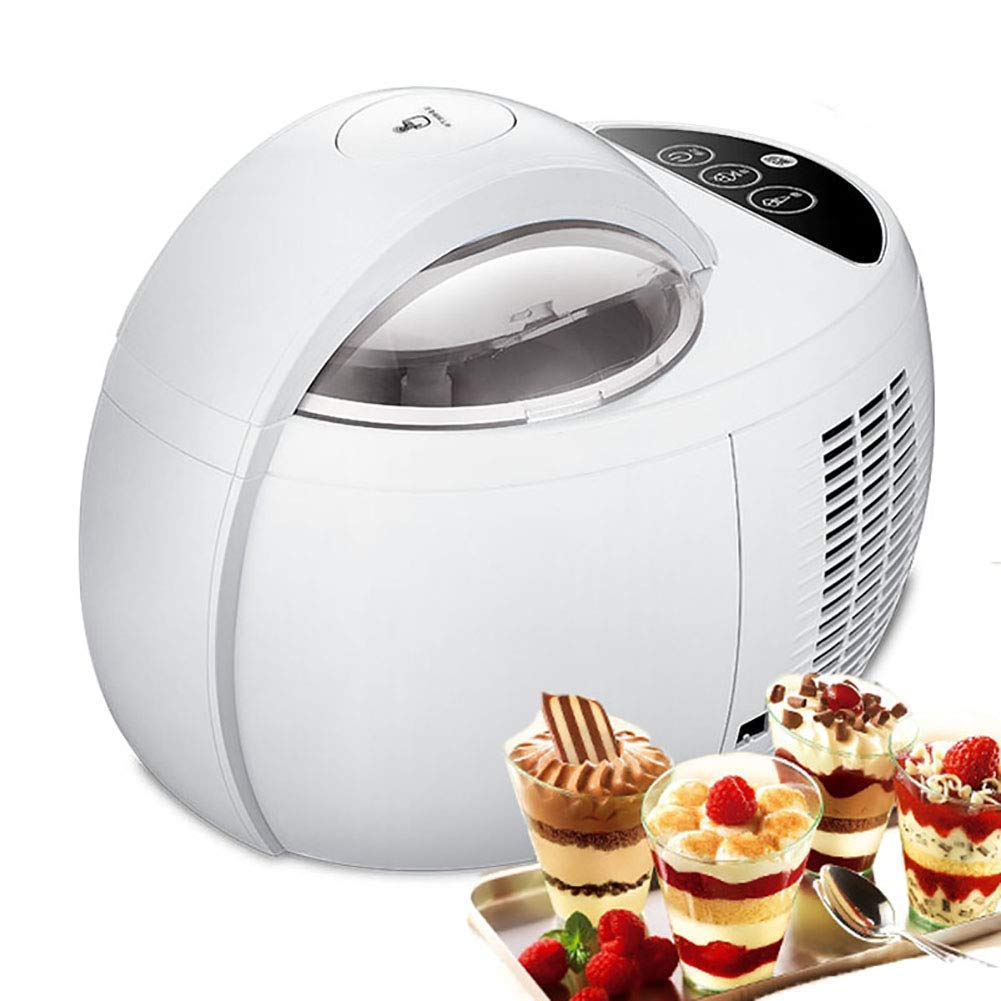Electric Ice Cream Maker Machine for Homemade Soft Serve - Automatic with Built-in Freezer & Recipes - Perfect for Parties, Dessert Shops & Family Treats