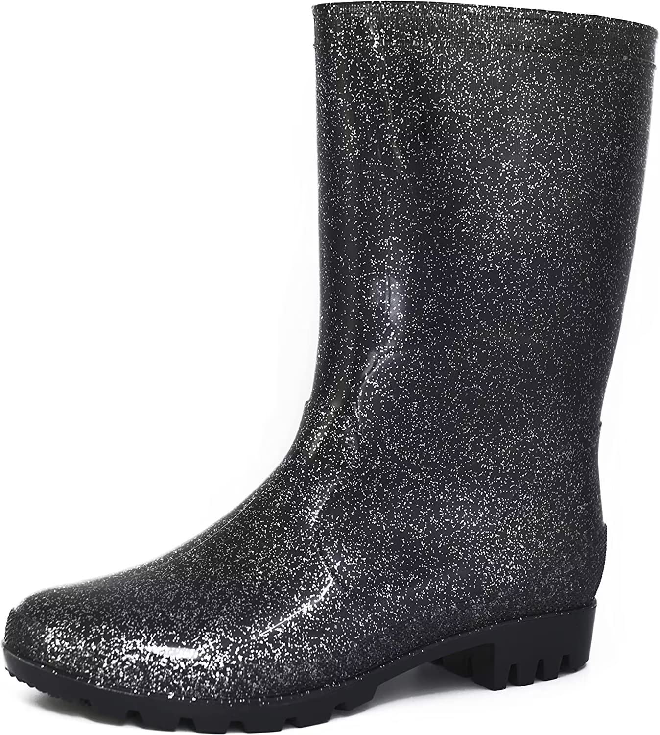 DaeRainy Women's Waterproof Mid-Calf Rain Boots - Non-Slip Garden, Fishing, Farm & Outdoor Work Boots for Women - Perfect for Rainy Days, Yard Work & Outdoor Adventures