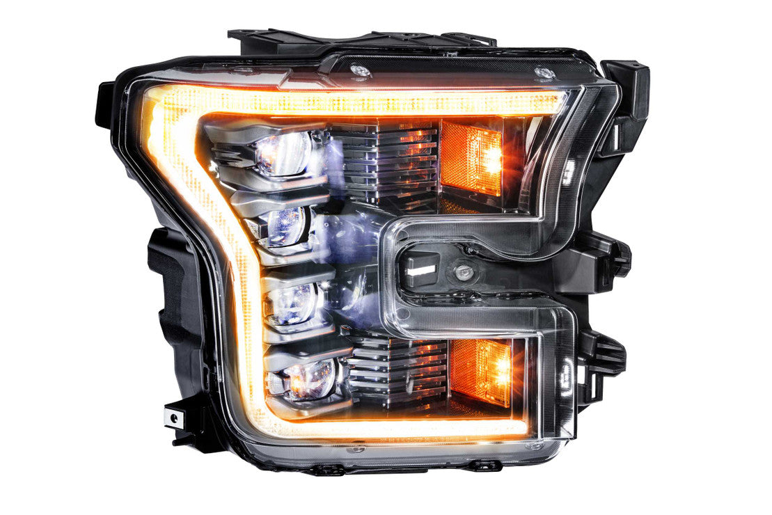 FORD RAPTOR (2016-2021) XB LED Headlights with Amber DRL - High-Performance Off-Road Lighting for Trucks | Perfect for Night Driving & Off-Road Adventures
