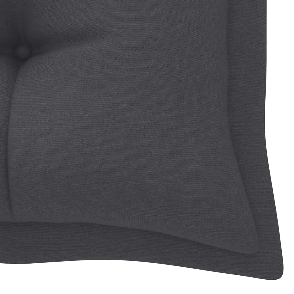 Premium Indoor/Outdoor Chair Cushion - Water-Resistant Garden Swing Seat Pad - Replacement Cushion for Patio Furniture, Recliners & Swing Chairs - Anthracite Gray 70.9