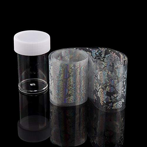 2/3 Rolls Nail Foil Transfer Stickers for DIY Manicure - Holographic Rose Flower & Starry Sky Nail Art Decals - Self-Adhesive Nail Foils for Women's Fashion Nails - Perfect for Home Salon, Parties, and Special Occasions