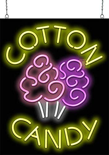 Vintage Style Cotton Candy Neon Sign - Retro LED Wall Decor for Bedroom, Bar, Cafe & Party - Perfect for Sweet Shops, Themed Events & Home Decor