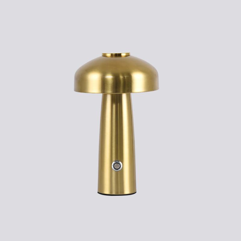 Leon Mushroom Table Lamp with Built-in Battery - Portable Night Light for Bedroom, Nursery, and Living Room Decor