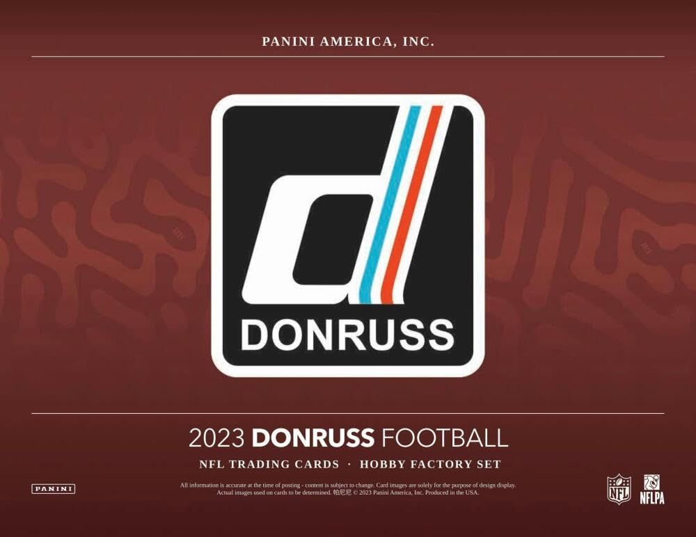 2023 Donruss Football Factory Set Box - 400 Trading Cards Including 5 Rated Rookie Holo Foils | Complete NFL Player Collection for Collectors & Investors | Perfect for Trading, Displaying & Fantasy Football Prep