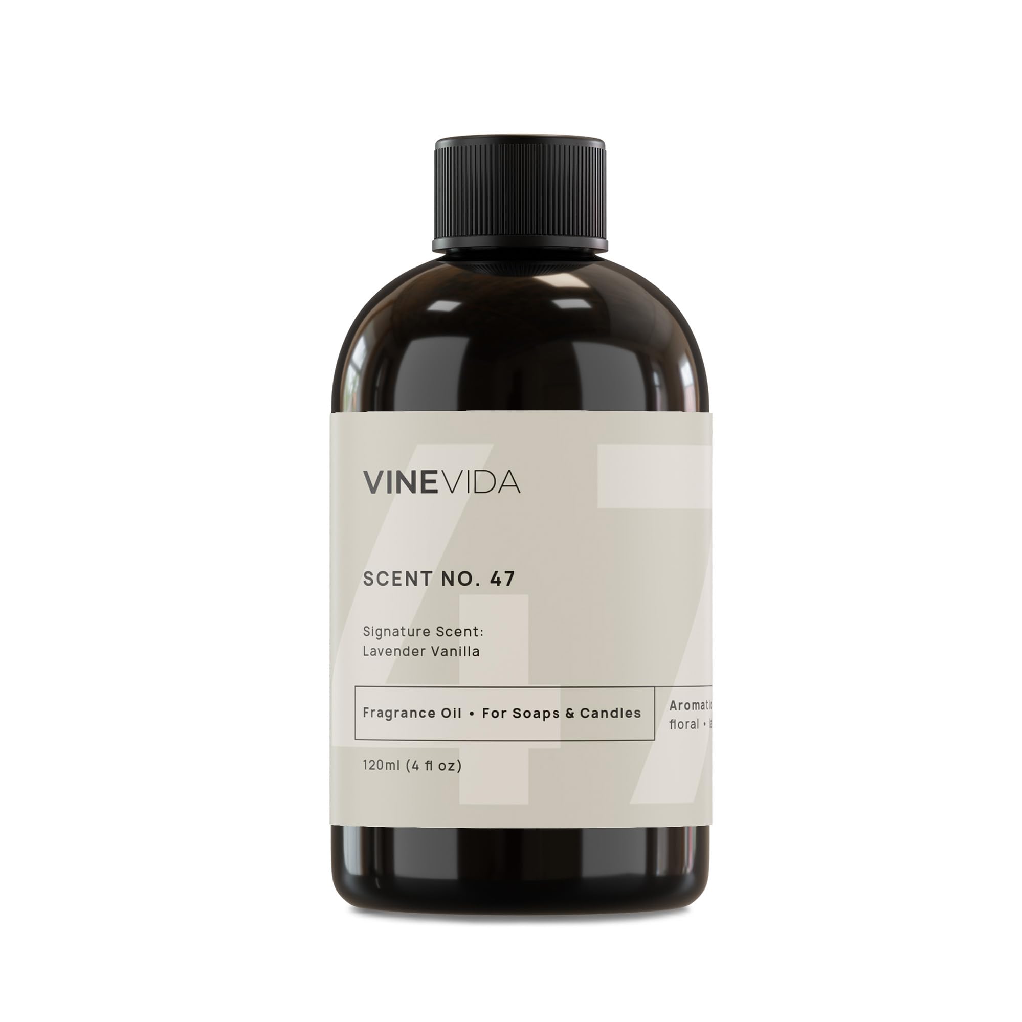 VINEVIDA Lavender Vanilla Fragrance Oil - 4oz Essential Oil for Soap Making, Candle Making, Perfume, Diffusers, Bath Bombs & Linen Spray | Aromatherapy, Home Scenting & DIY Beauty Projects